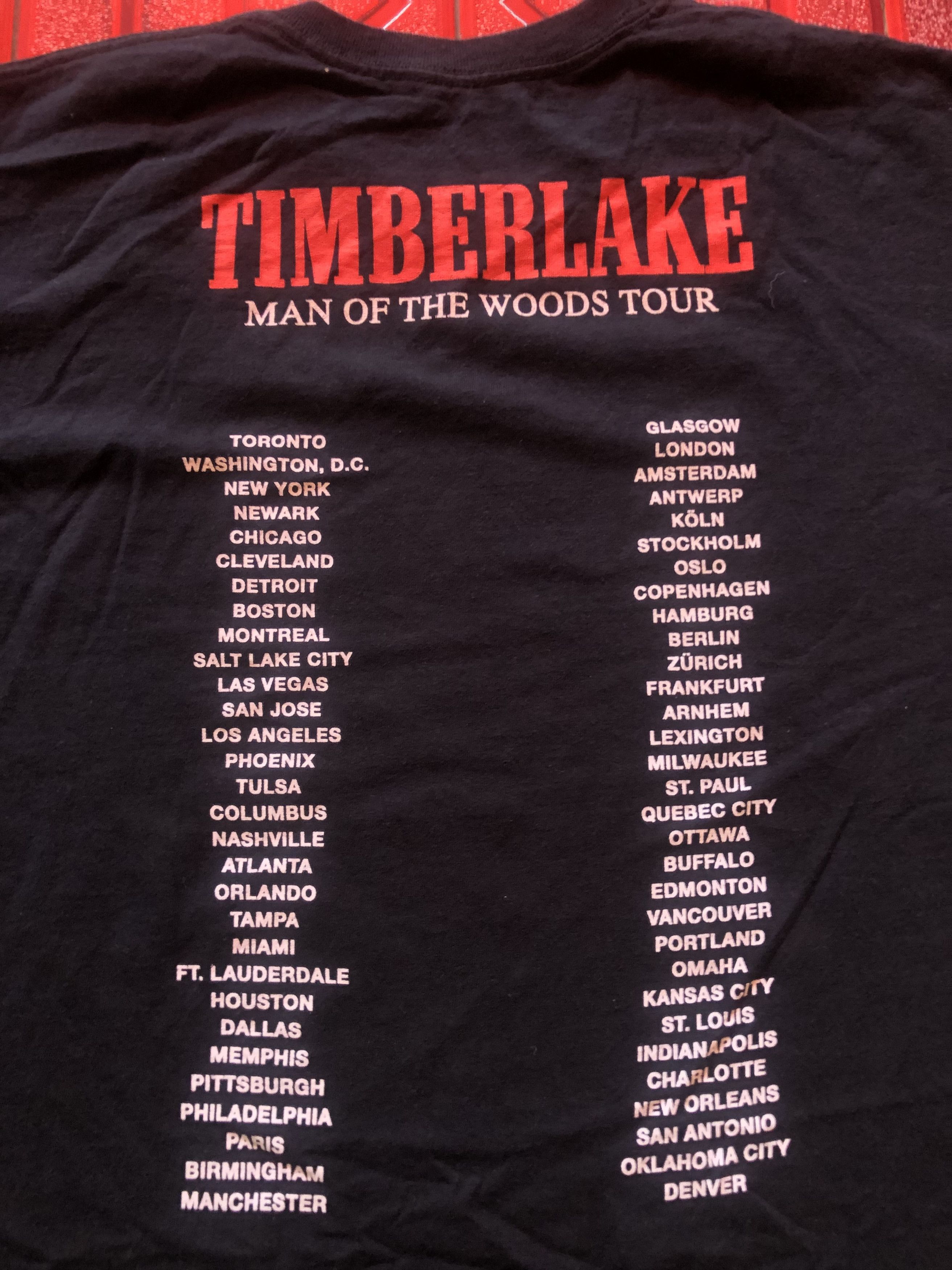 Band Tees × Vintage Vintage Justin Timberlake Man Of The Wood Tour Size US XL / EU 56 / 4 - 3 Thumbnail