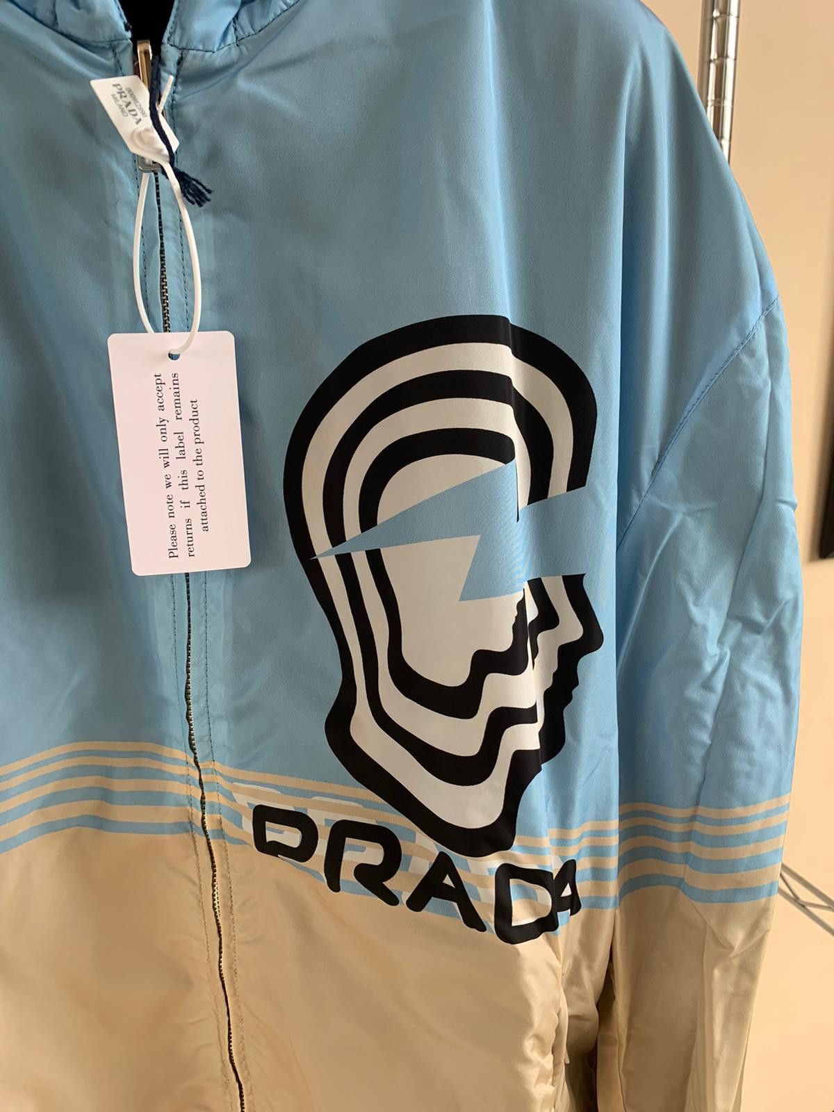 Prada Reversible Nylon Jacket in Celeste + Corda Size US XXL / EU 58 / 5 - 3 Thumbnail