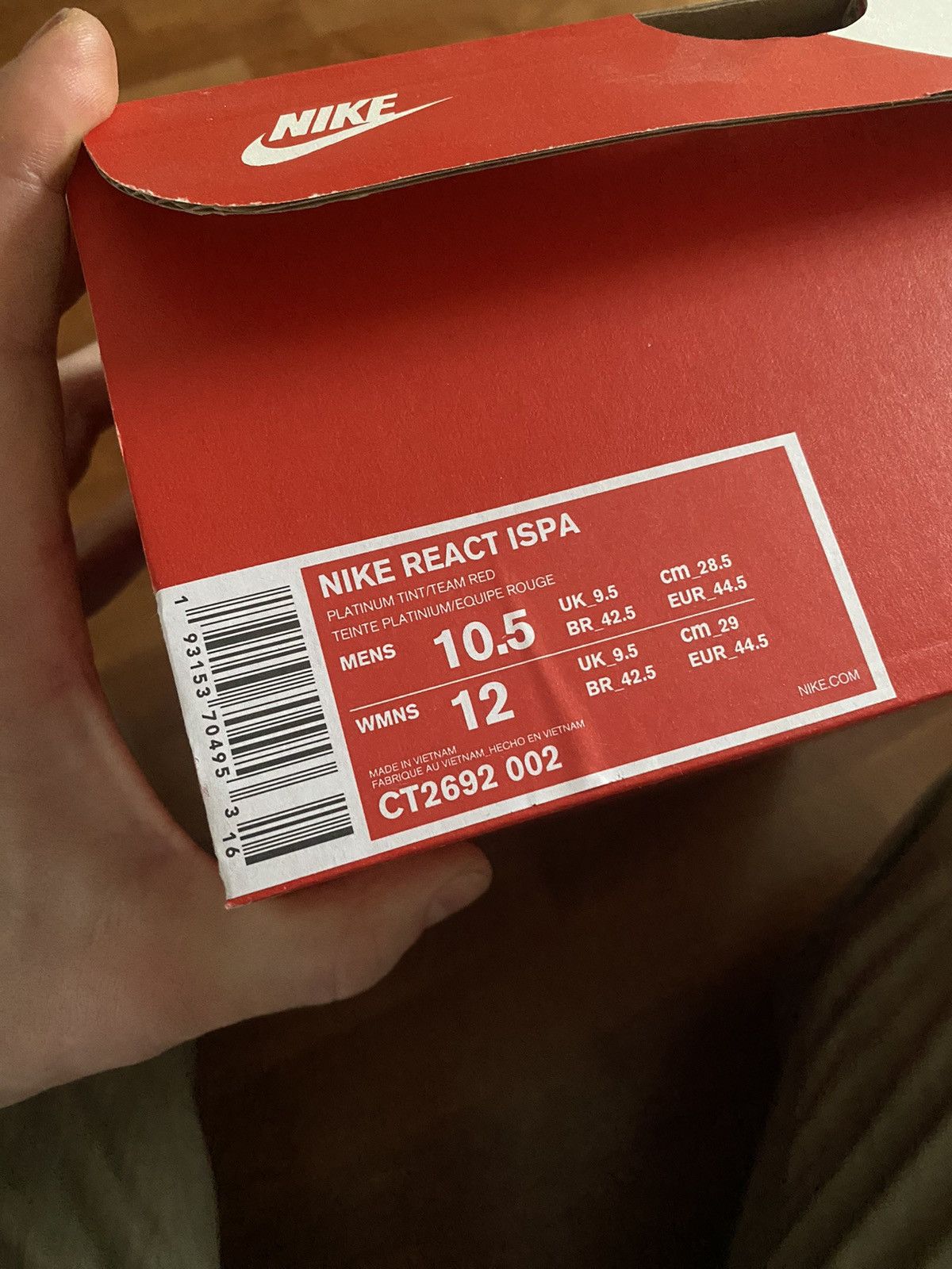 Nike Nike React Ispa Size US 10.5 / EU 43-44 - 7 Thumbnail