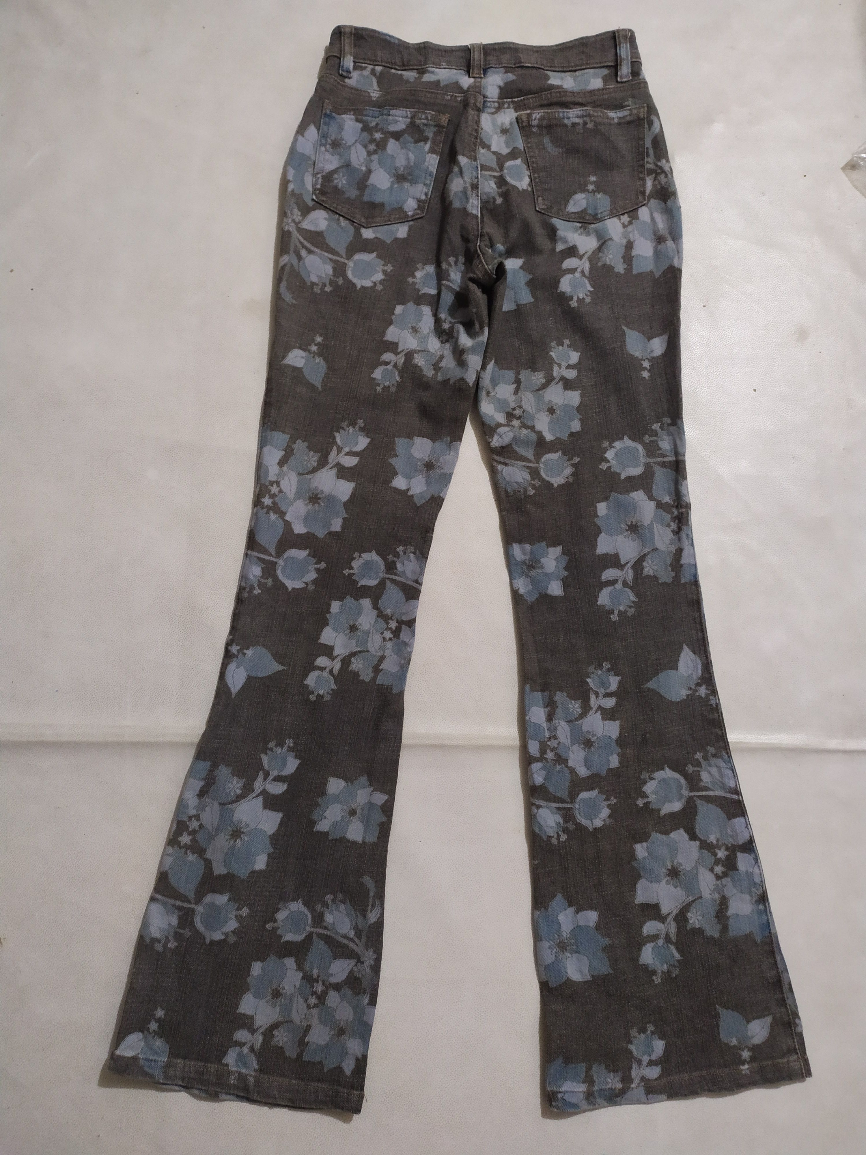 Japanese Brand 🔥Le'Da Japanese Fullprint Floral Bootcut Flare Pants Size US 28 / EU 44 - 6 Thumbnail