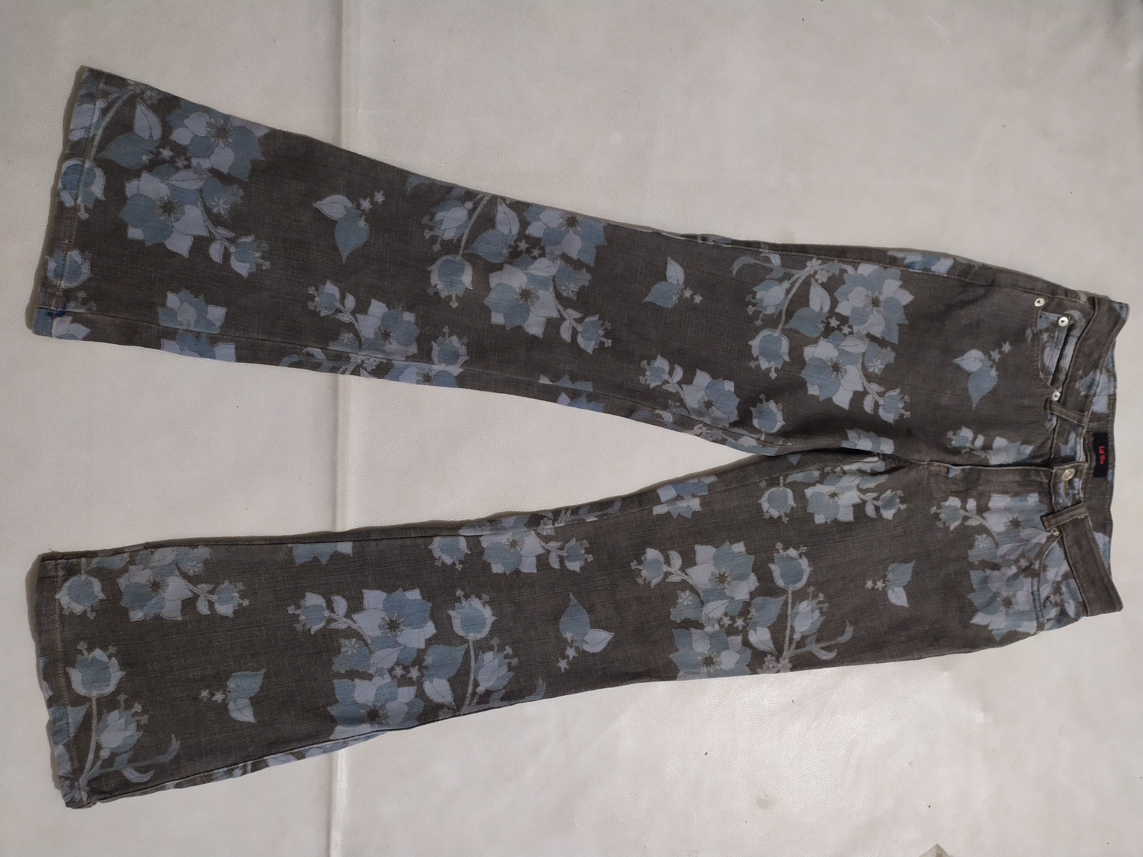 image of Le'da Japanese Fullprint Floral Bootcut Flare Pants in Mix, Men's (Size 28)