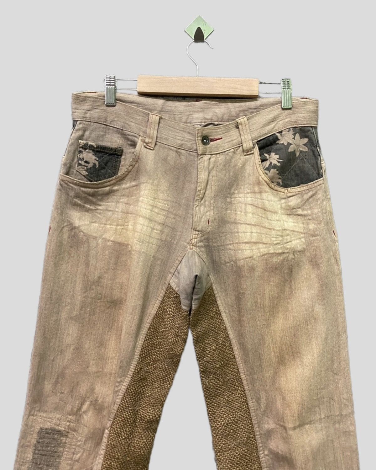 Vintage Japanese brand Hybrid Sackcloth Distressed Pants Size US 31 - 3 Thumbnail