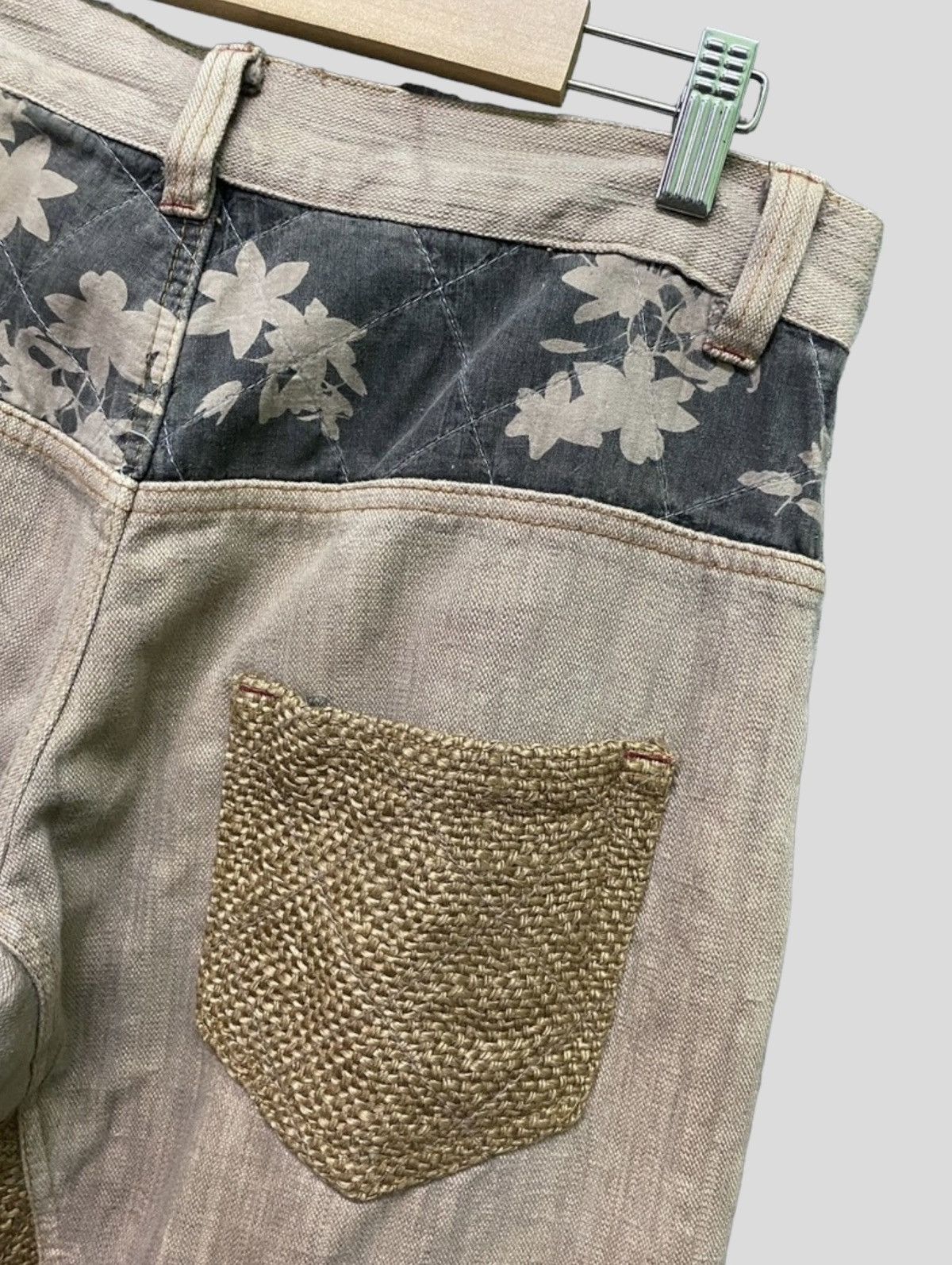 Vintage Japanese brand Hybrid Sackcloth Distressed Pants Size US 31 - 8 Thumbnail