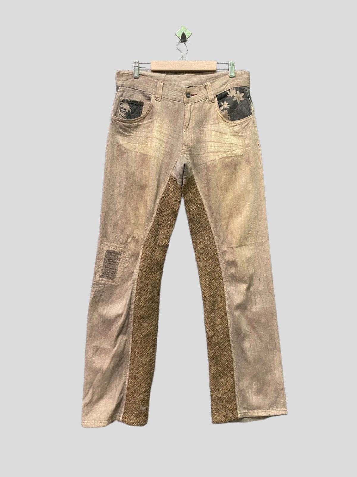 Vintage Japanese brand Hybrid Sackcloth Distressed Pants Size US 31 - 1 Thumbnail