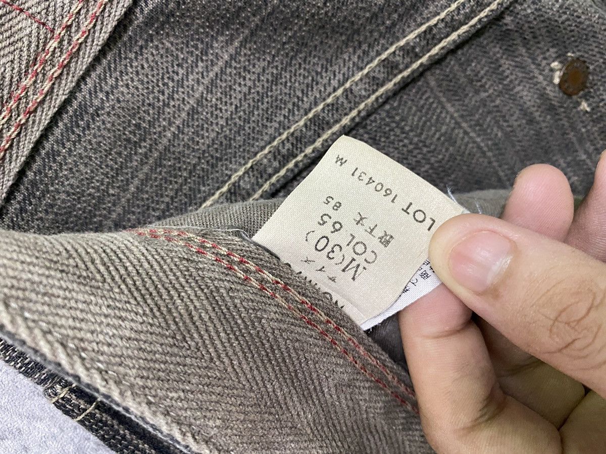 Designer × Japanese Brand BLUE WAYS Japan Pinstriped Striped Mini Bootcut Denim Pant Size US 28 / EU 44 - 20 Thumbnail