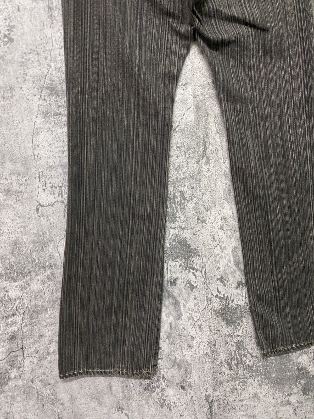 Designer × Japanese Brand BLUE WAYS Japan Pinstriped Striped Mini Bootcut Denim Pant Size US 28 / EU 44 - 15 Thumbnail