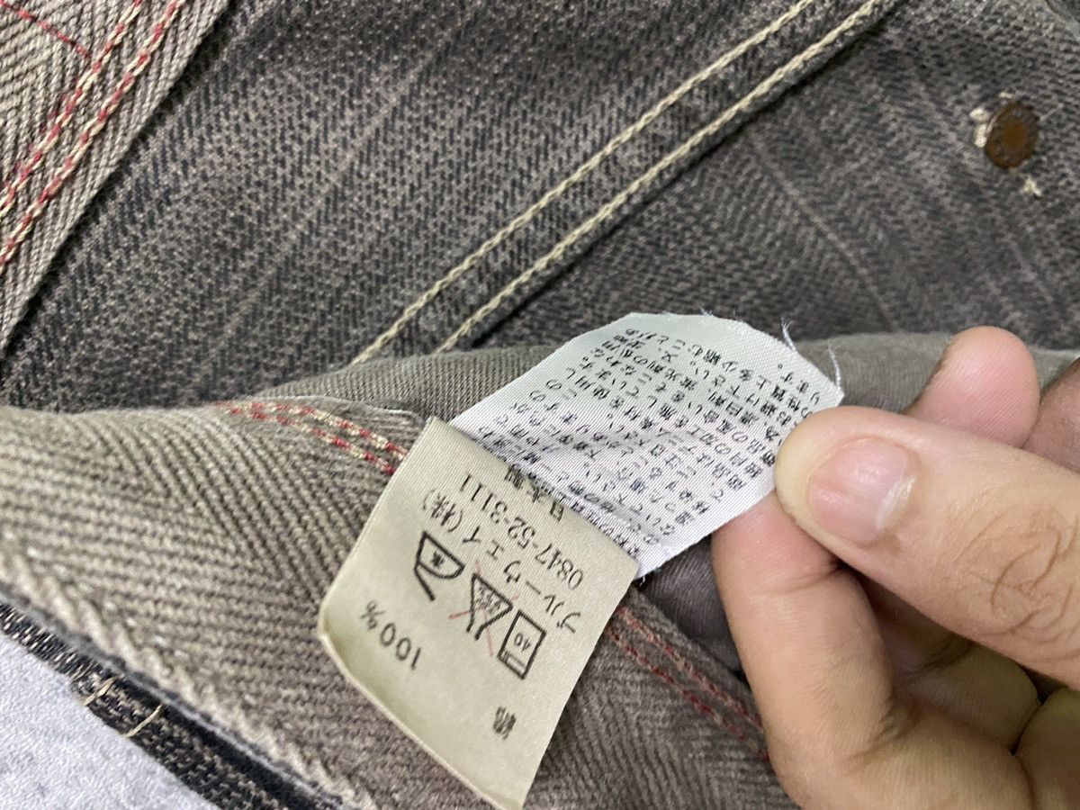 Designer × Japanese Brand BLUE WAYS Japan Pinstriped Striped Mini Bootcut Denim Pant Size US 28 / EU 44 - 21 Thumbnail