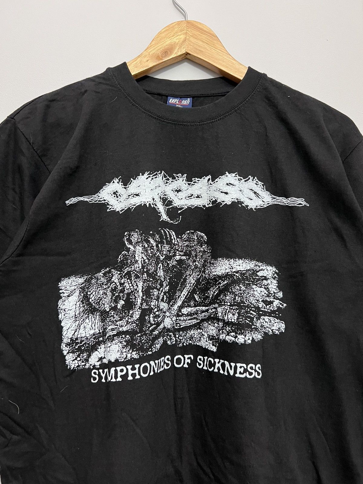 Band Tees Rare Vintage 90s Carcass Symphony Of Sickness Band Tee Size US L / EU 52-54 / 3 - 3 Thumbnail