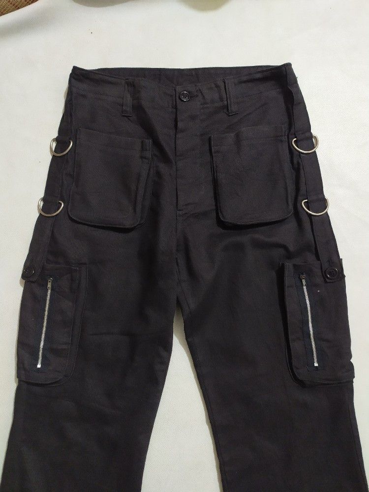 Japanese Brand 🔥UNKNOWN Japanese Cargo Multipocket Bondage Punk Pants Size US 31 - 2 Thumbnail