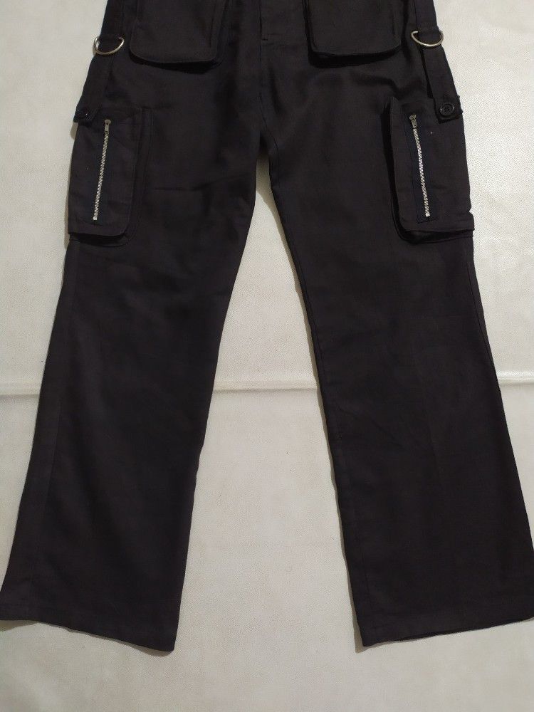 Japanese Brand 🔥UNKNOWN Japanese Cargo Multipocket Bondage Punk Pants Size US 31 - 4 Thumbnail