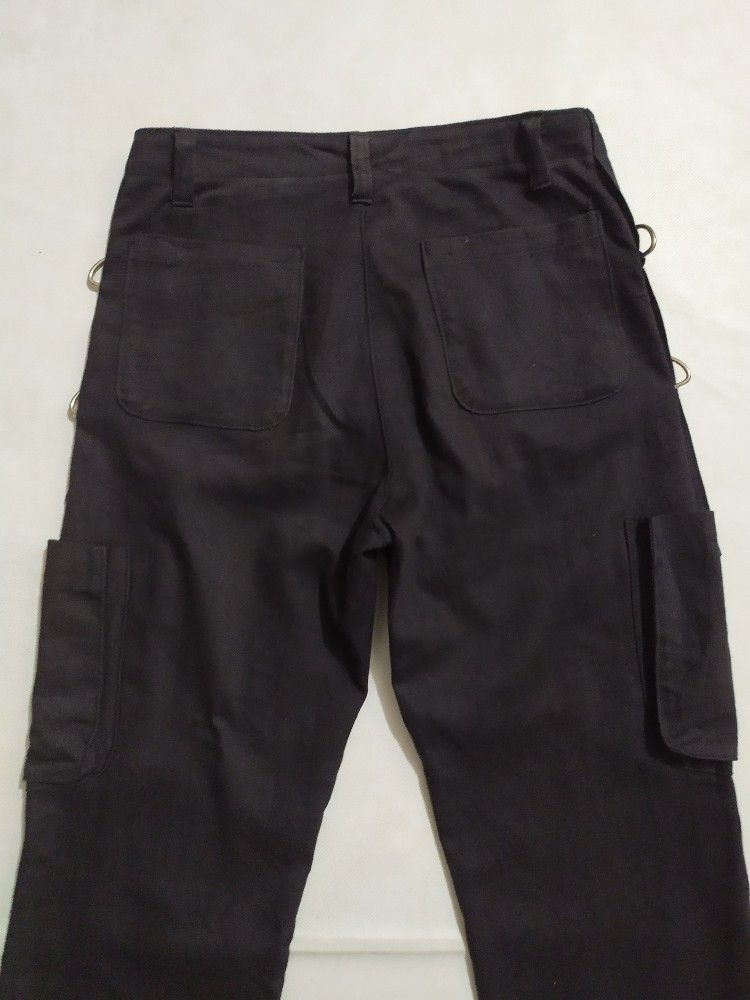 Japanese Brand 🔥UNKNOWN Japanese Cargo Multipocket Bondage Punk Pants Size US 31 - 8 Thumbnail
