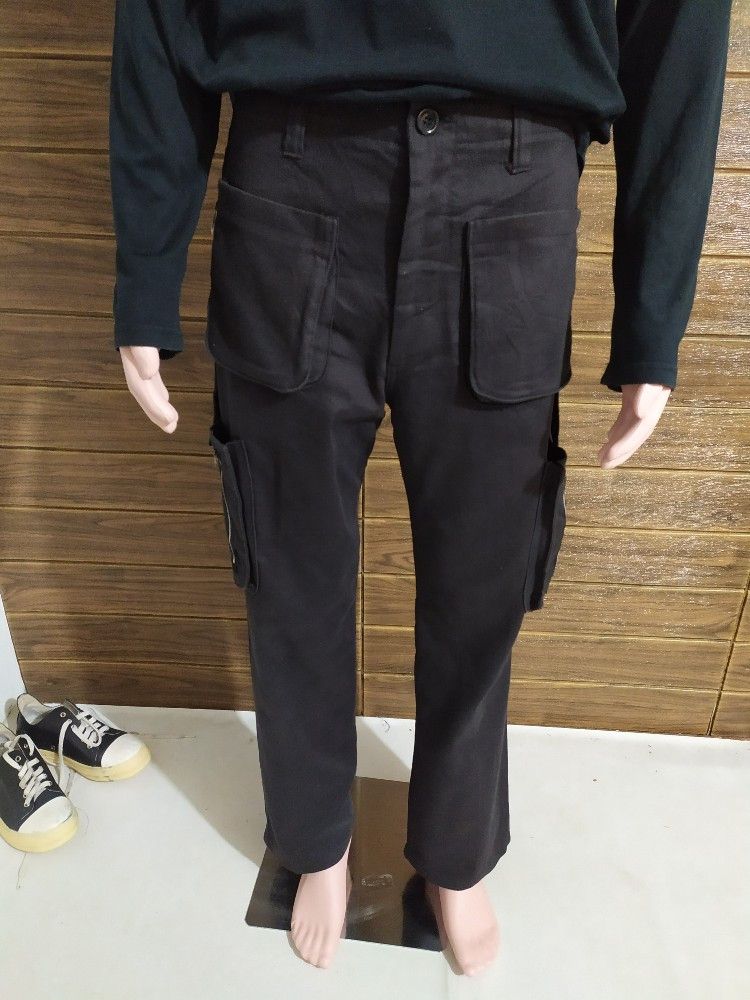 Japanese Brand 🔥UNKNOWN Japanese Cargo Multipocket Bondage Punk Pants Size US 31 - 12 Thumbnail