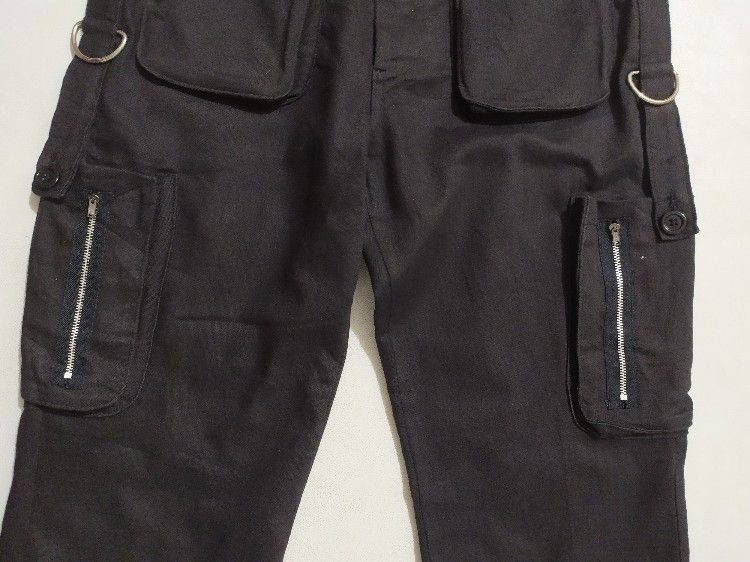 Japanese Brand 🔥UNKNOWN Japanese Cargo Multipocket Bondage Punk Pants Size US 31 - 3 Thumbnail