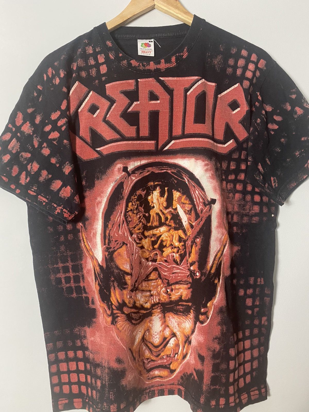 Band Tees Vintage 00s Kreator All Over Print Band Metal Shirt Size US L / EU 52-54 / 3 - 3 Thumbnail