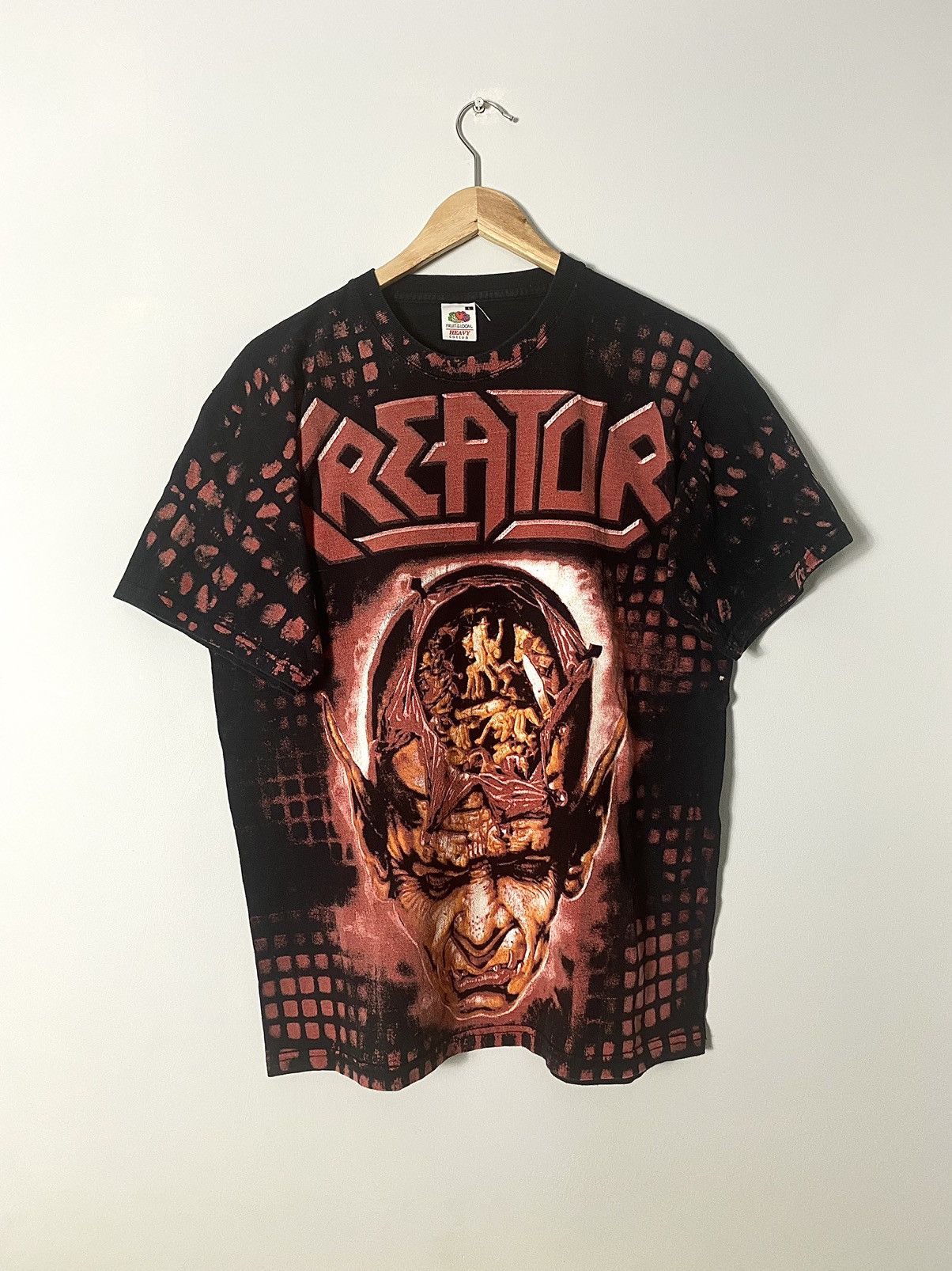 Band Tees Vintage 00s Kreator All Over Print Band Metal Shirt Size US L / EU 52-54 / 3 - 1 Thumbnail