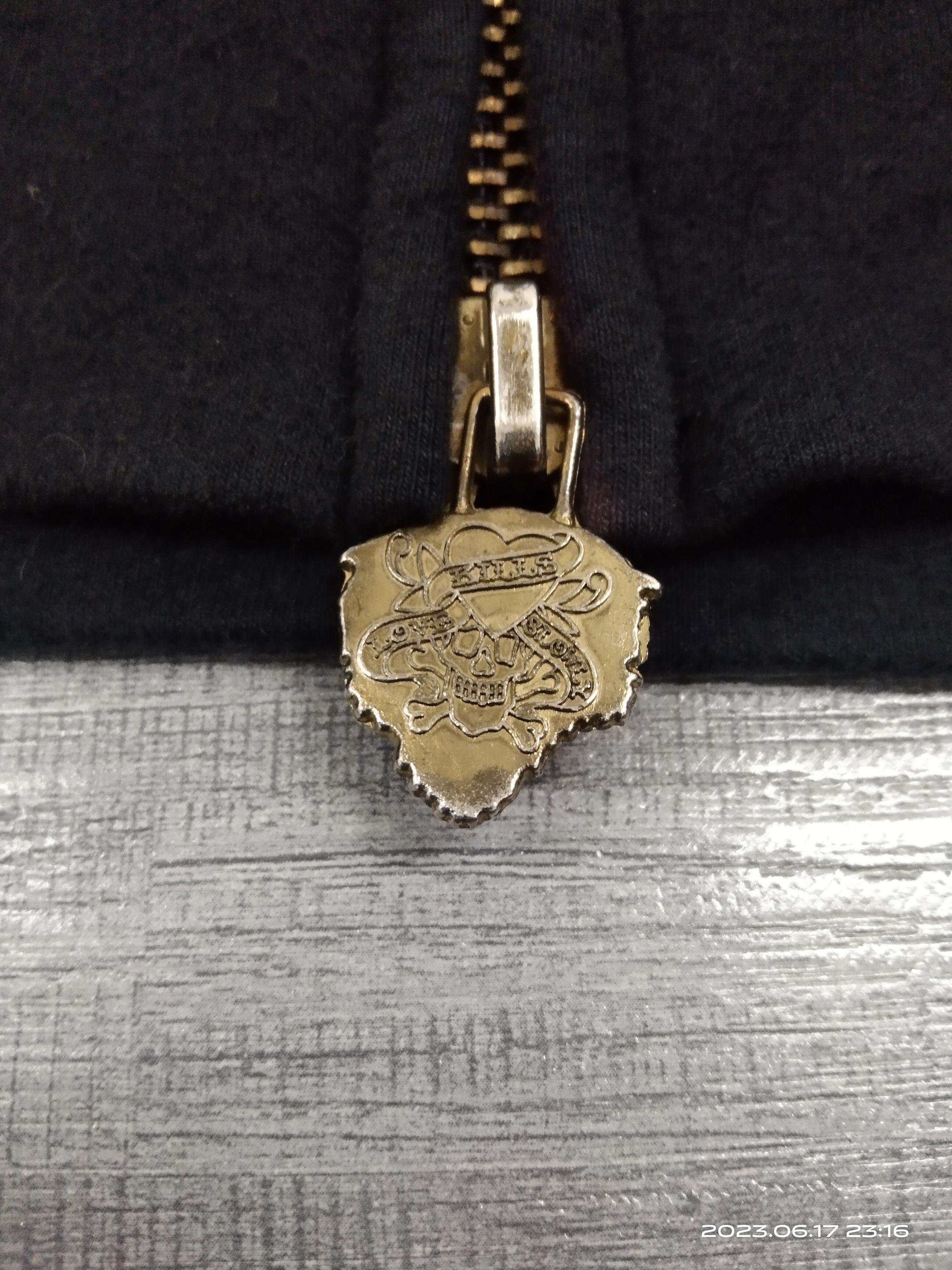 Christian Audigier ED HARDY BY CHRISTIAN AUDIGIER SWAROVSKI TRUE LOVE HOODIE Size S / US 4 / IT 40 - 7 Thumbnail