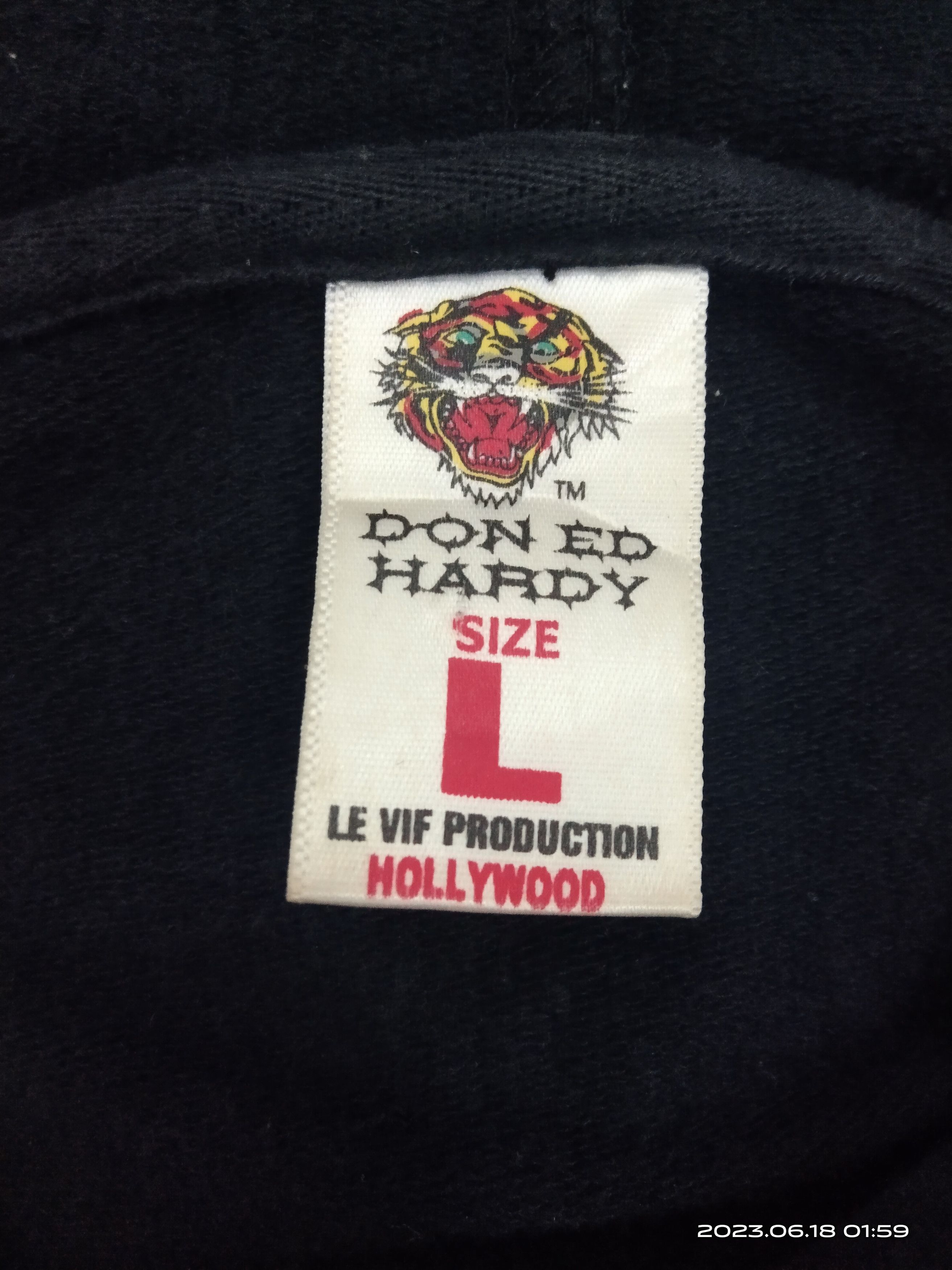 Christian Audigier ED HARDY BY CHRISTIAN AUDIGIER SWAROVSKI TRUE LOVE HOODIE Size S / US 4 / IT 40 - 9 Thumbnail