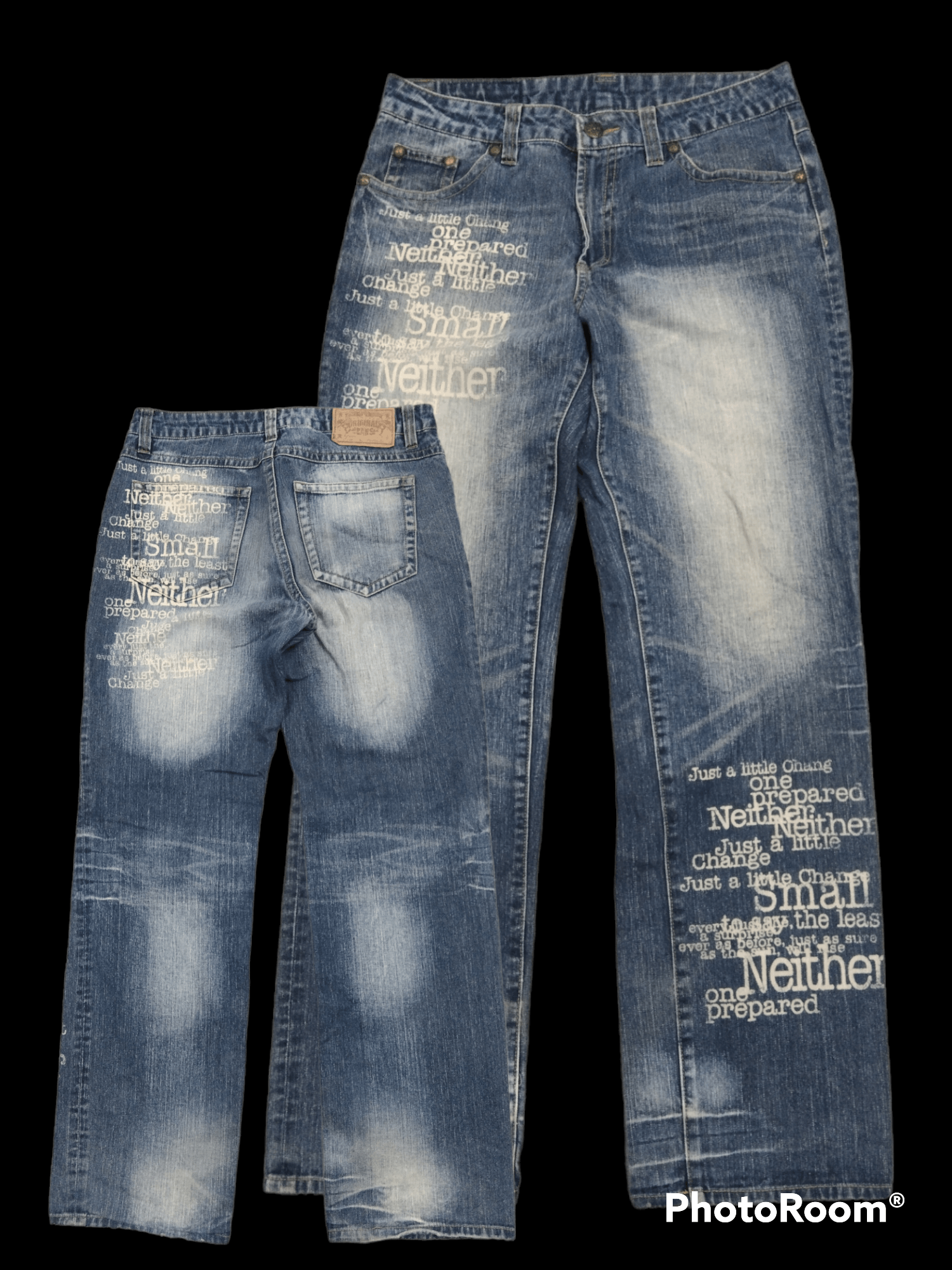 Japanese Brand SICK ORIGINAL JEANS SCRIPE INSPIRED HYSTERIC GLAMOUR Size US 32 / EU 48 - 1 Thumbnail