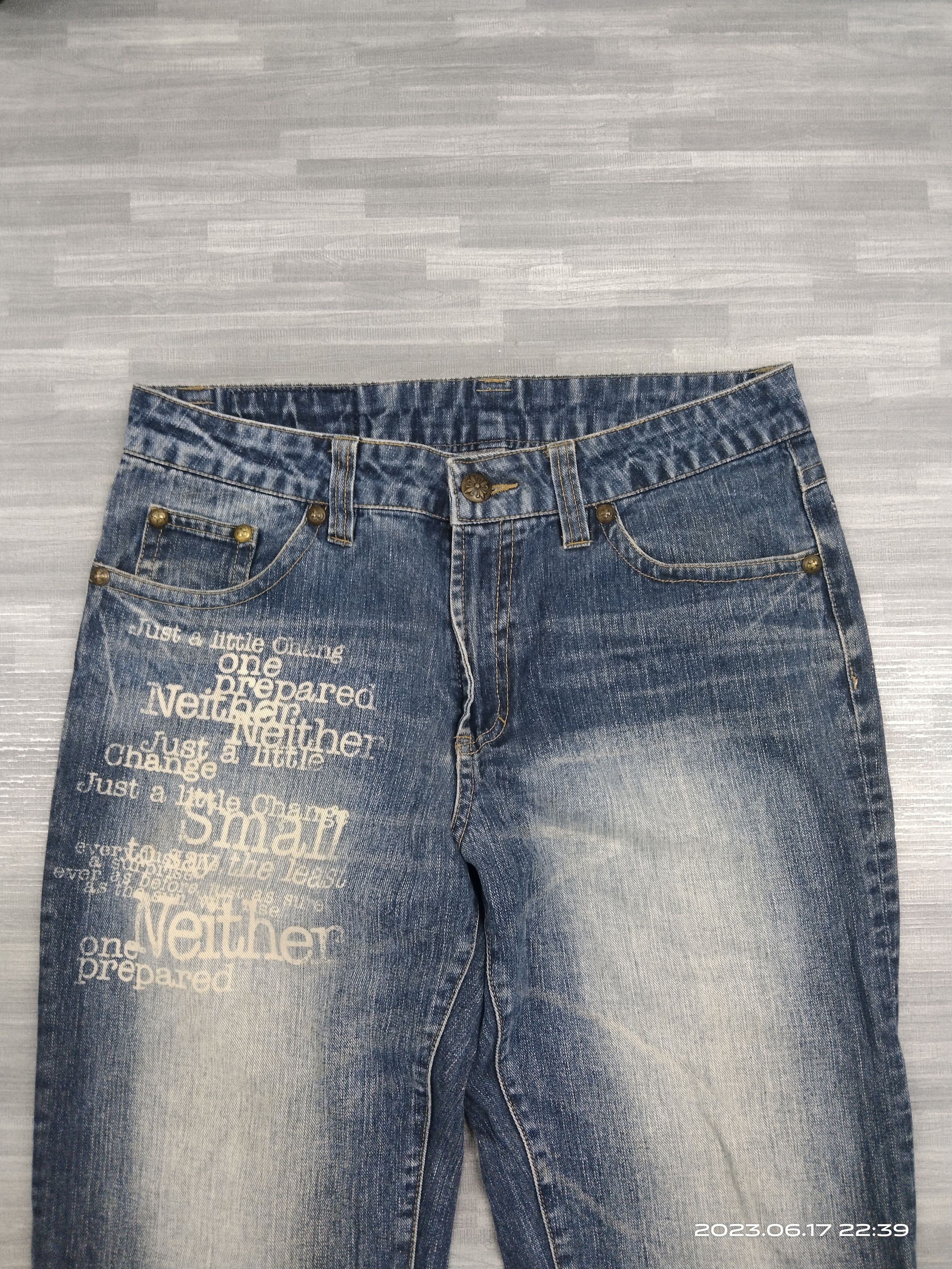 Japanese Brand SICK ORIGINAL JEANS SCRIPE INSPIRED HYSTERIC GLAMOUR Size US 32 / EU 48 - 4 Thumbnail