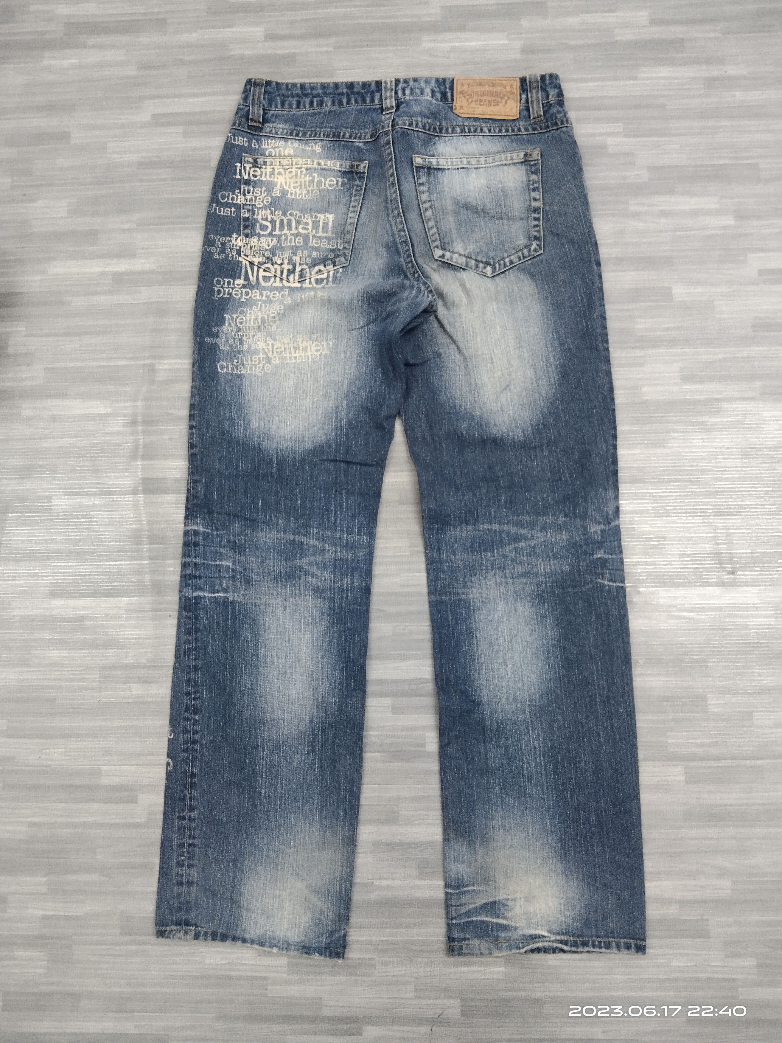 Japanese Brand SICK ORIGINAL JEANS SCRIPE INSPIRED HYSTERIC GLAMOUR Size US 32 / EU 48 - 3 Thumbnail