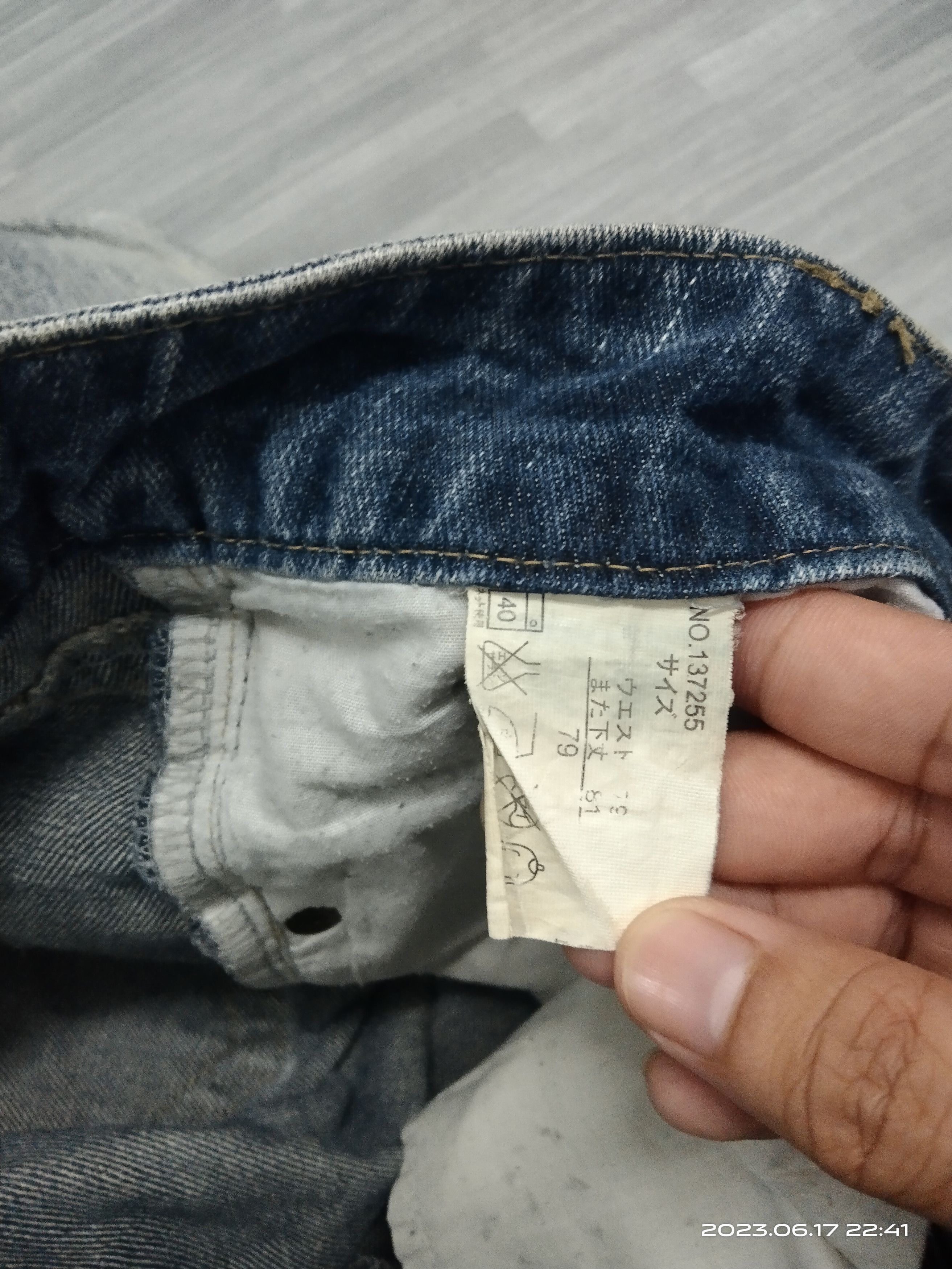 Japanese Brand SICK ORIGINAL JEANS SCRIPE INSPIRED HYSTERIC GLAMOUR Size US 32 / EU 48 - 7 Thumbnail