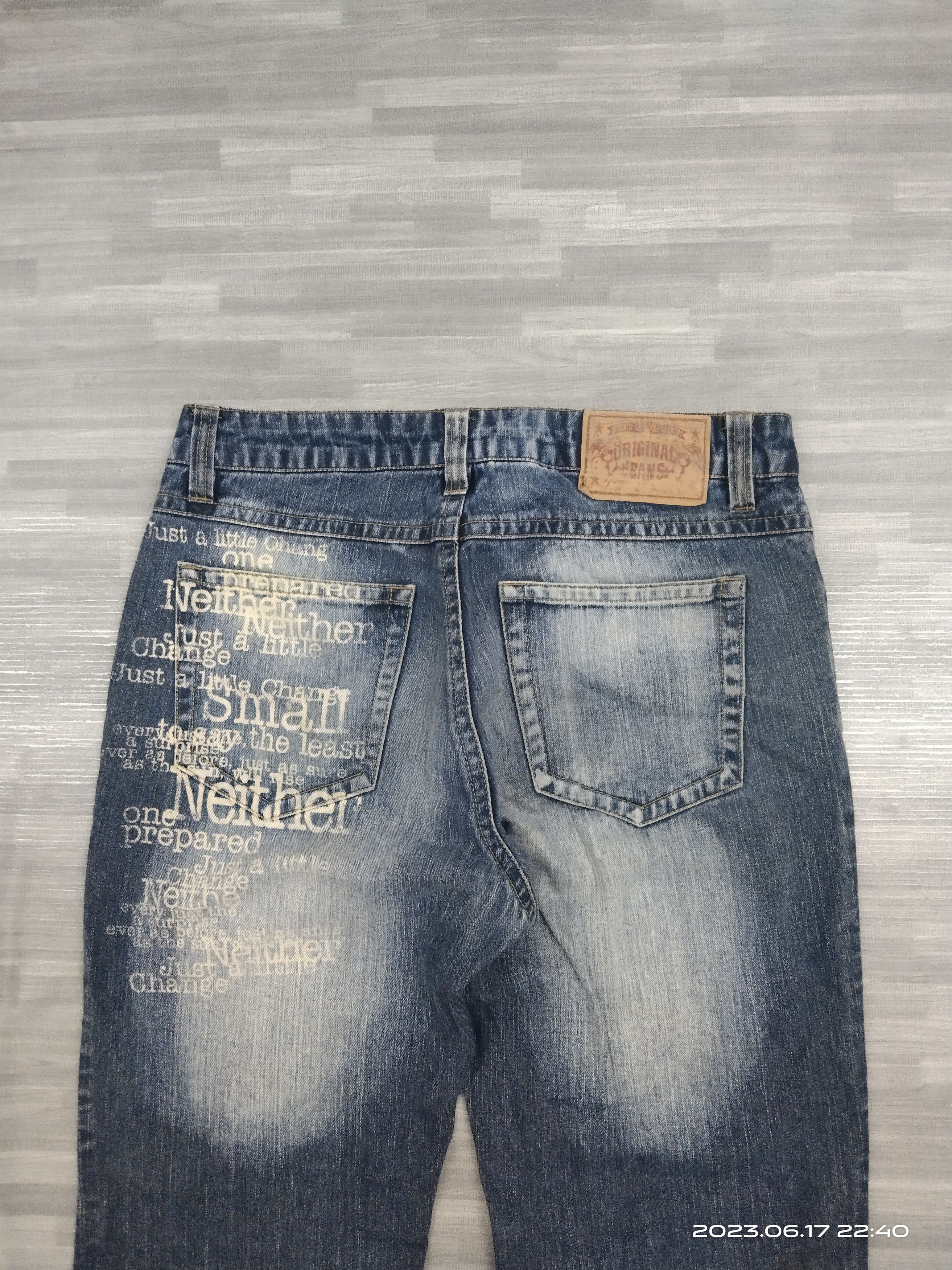 Japanese Brand SICK ORIGINAL JEANS SCRIPE INSPIRED HYSTERIC GLAMOUR Size US 32 / EU 48 - 5 Thumbnail