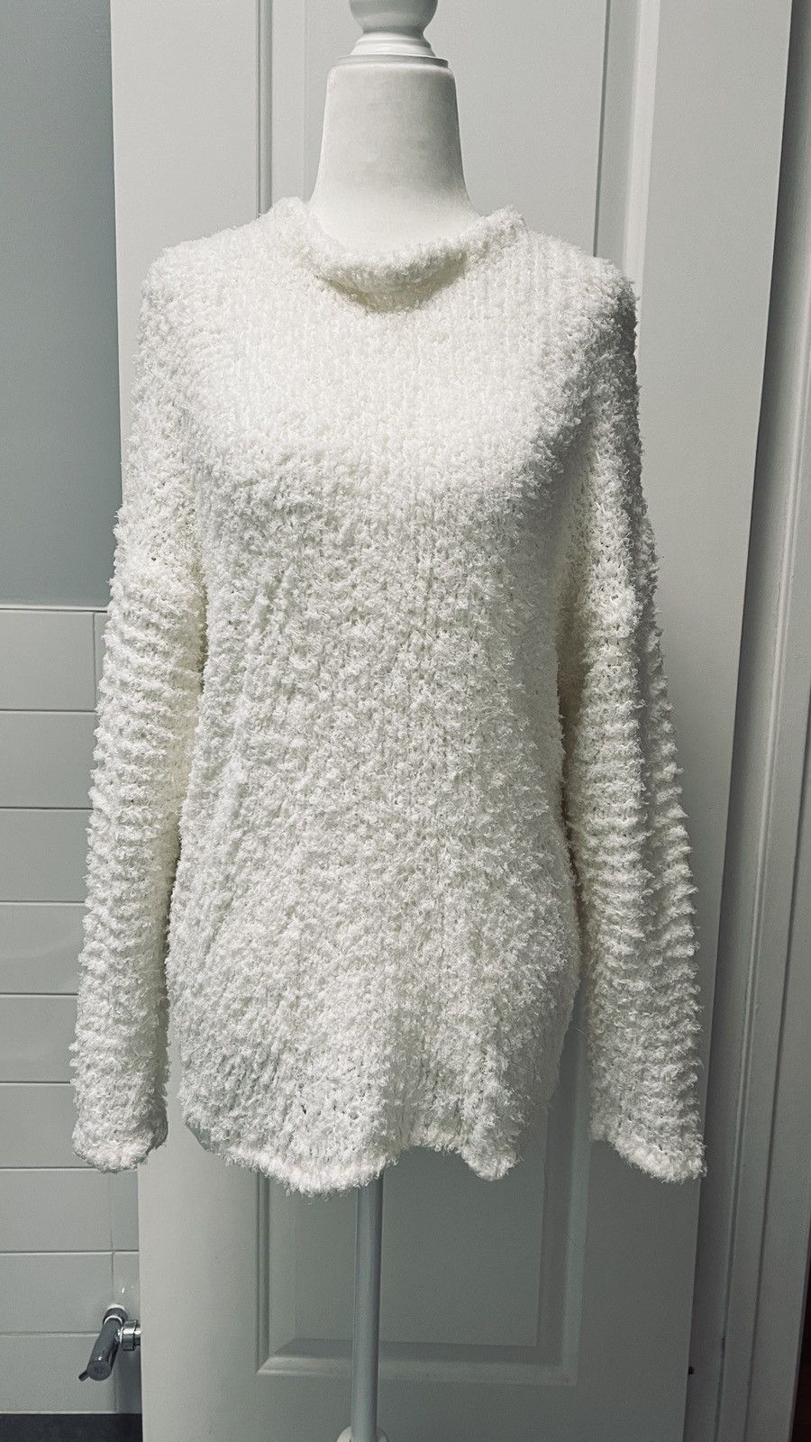 Helmut Lang NWOT White Lofty Cord Elongated Sweater XS/S Size US S / EU 44-46 / 1 - 2 Thumbnail
