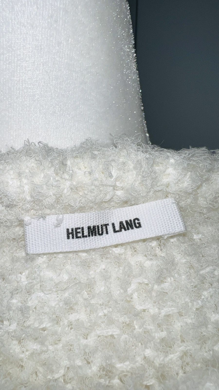 Helmut Lang NWOT White Lofty Cord Elongated Sweater XS/S Size US S / EU 44-46 / 1 - 14 Thumbnail