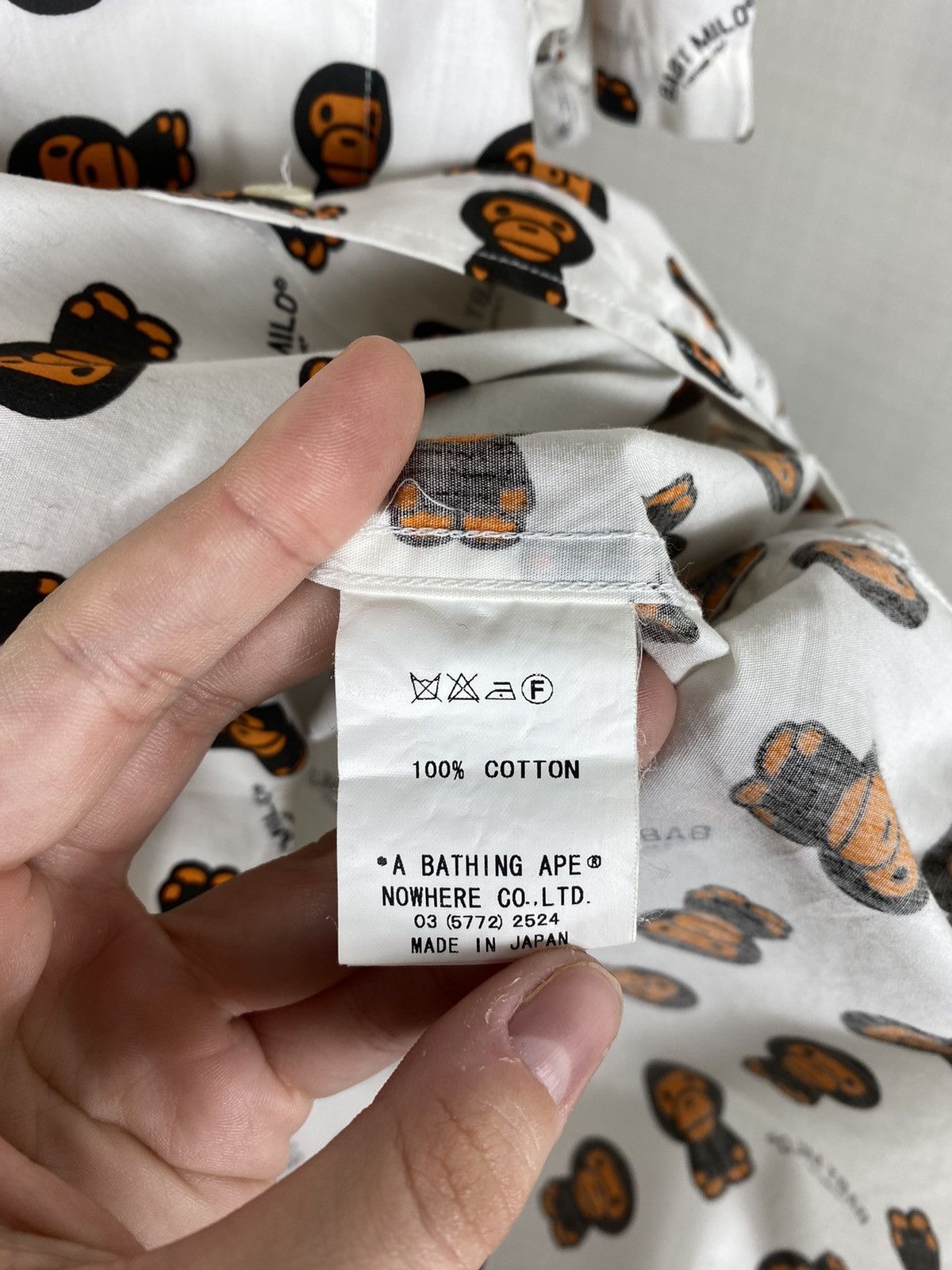 Bape × Vintage Bape Baby Milo Store Shirt Button Up Monogram Logo Vintage Size US S / EU 44-46 / 1 - 10 Thumbnail