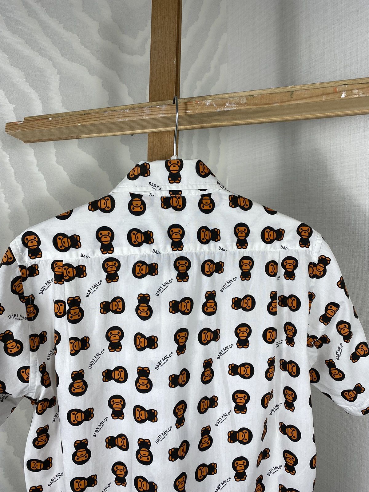Bape × Vintage Bape Baby Milo Store Shirt Button Up Monogram Logo Vintage Size US S / EU 44-46 / 1 - 6 Thumbnail