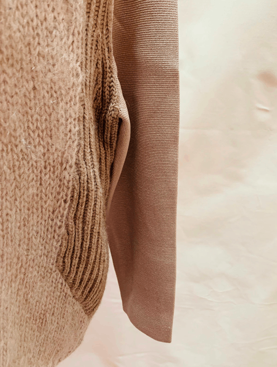 Helmut Lang NWOT variegated multi texture turtle neck sweater XS / S Size US S / EU 44-46 / 1 - 8 Thumbnail
