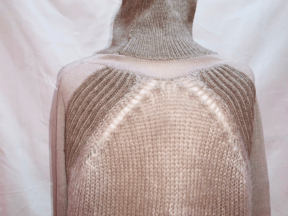 Helmut Lang NWOT variegated multi texture turtle neck sweater XS / S Size US S / EU 44-46 / 1 - 11 Thumbnail