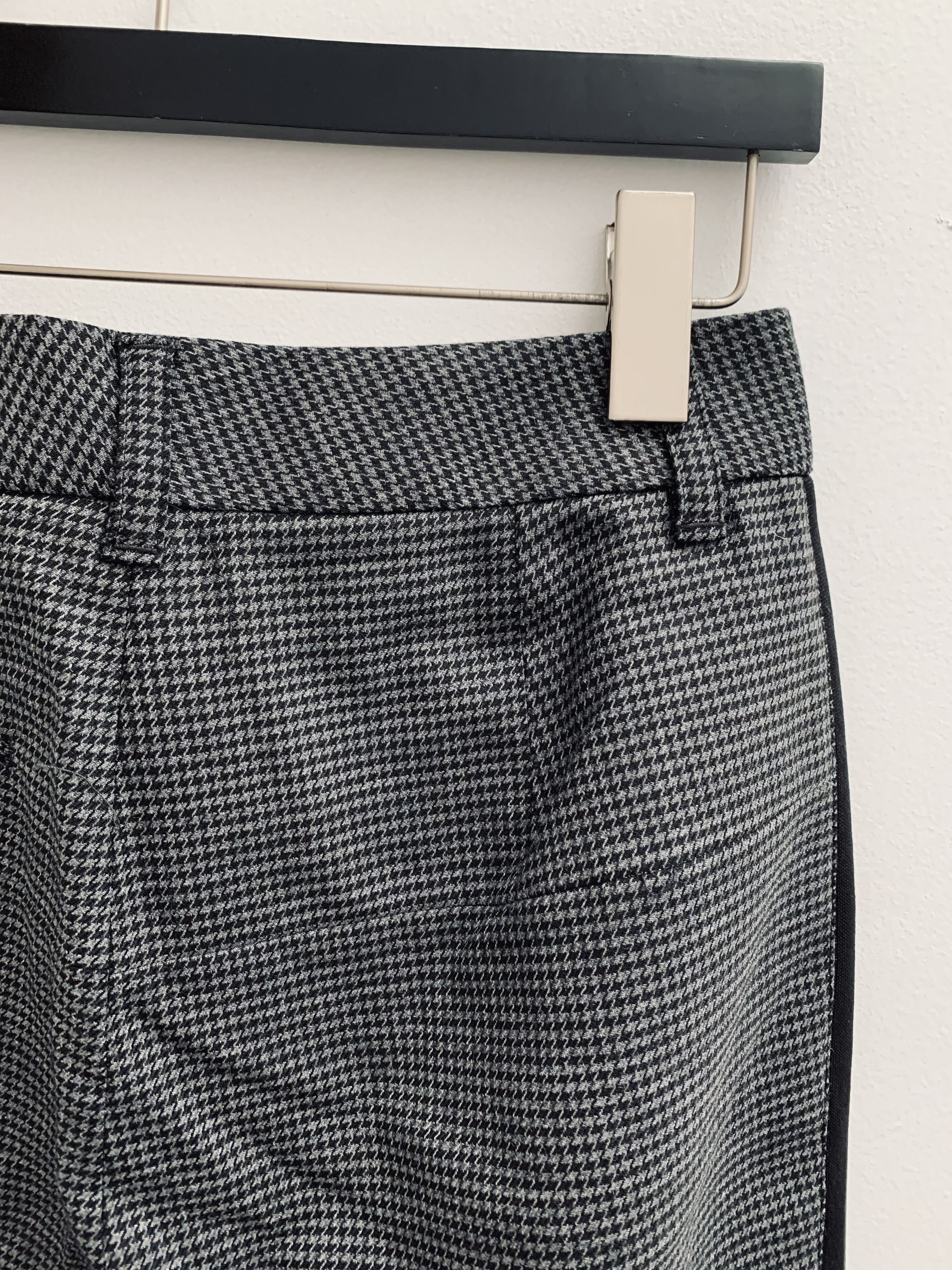 Helmut Lang NWOT Mini Houndstooth Straight Flare Wide Legged Pants Size US 28 / EU 44 - 11 Thumbnail