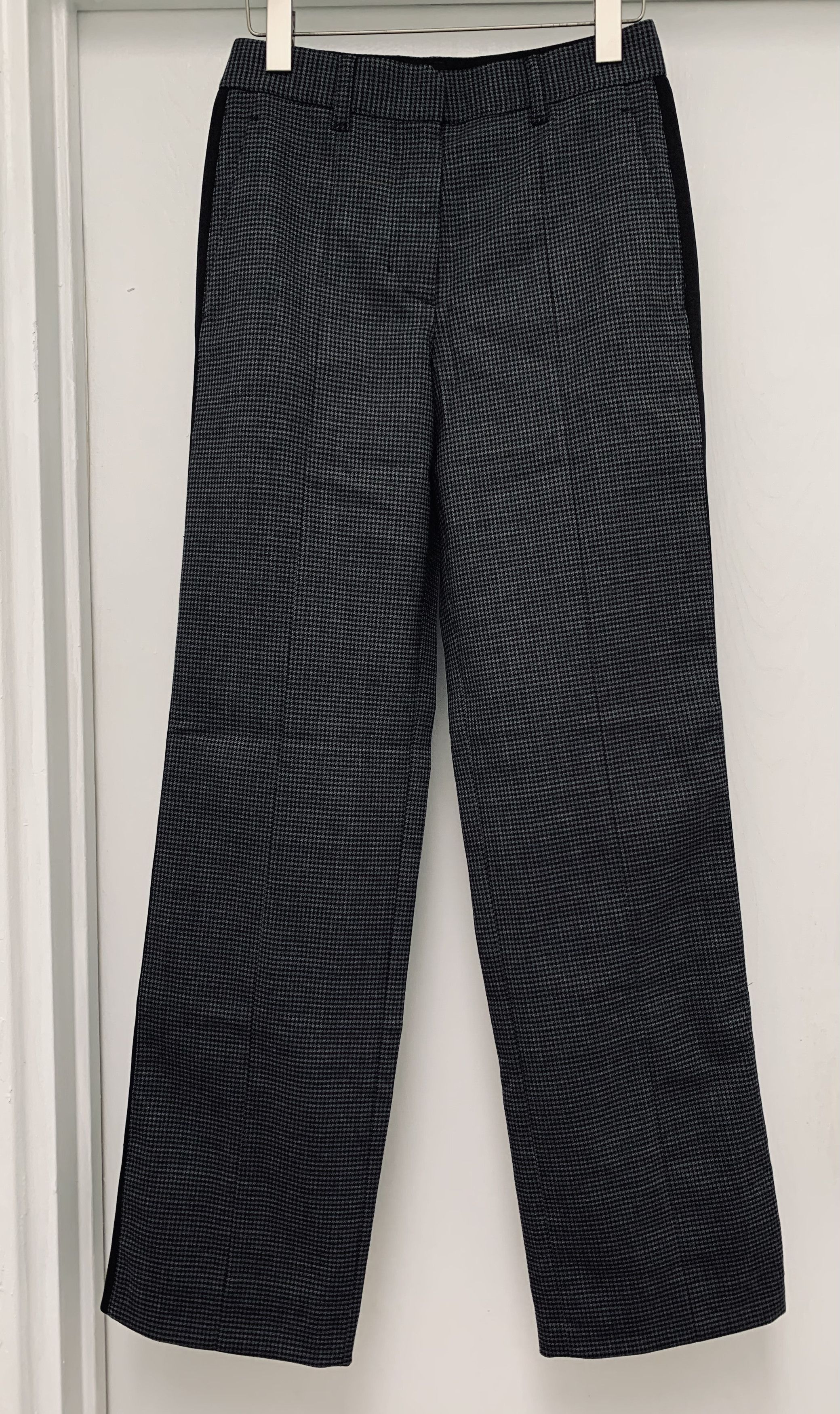 Helmut Lang NWOT Mini Houndstooth Straight Flare Wide Legged Pants Size US 28 / EU 44 - 2 Thumbnail