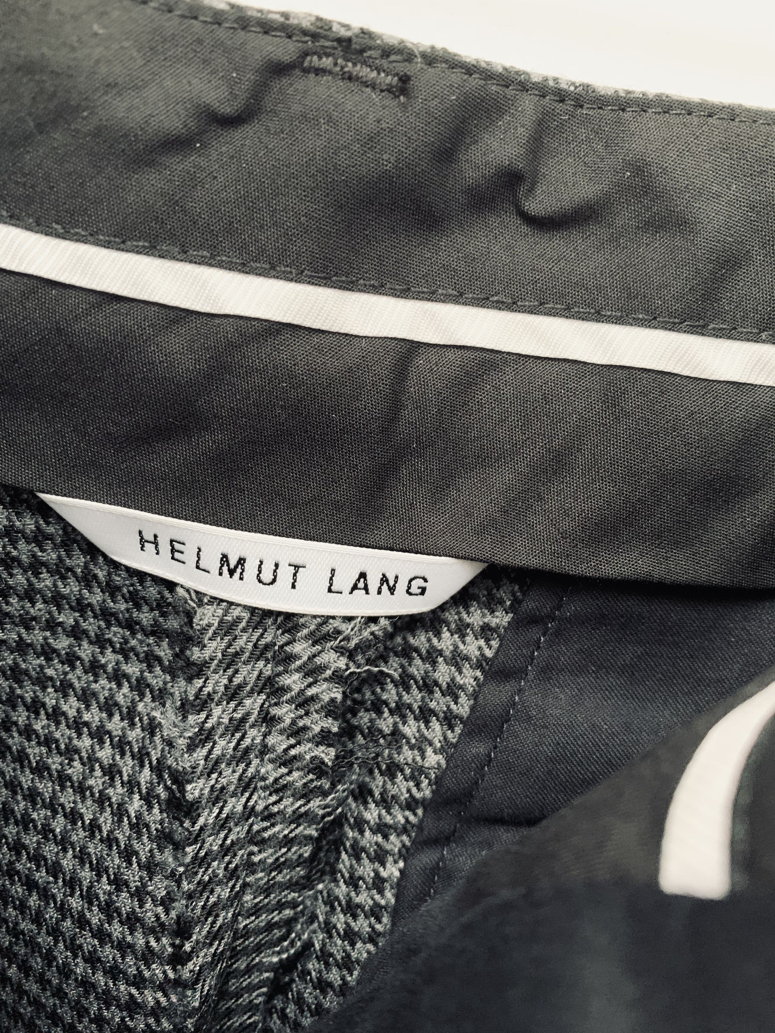 Helmut Lang NWOT Mini Houndstooth Straight Flare Wide Legged Pants Size US 28 / EU 44 - 7 Thumbnail