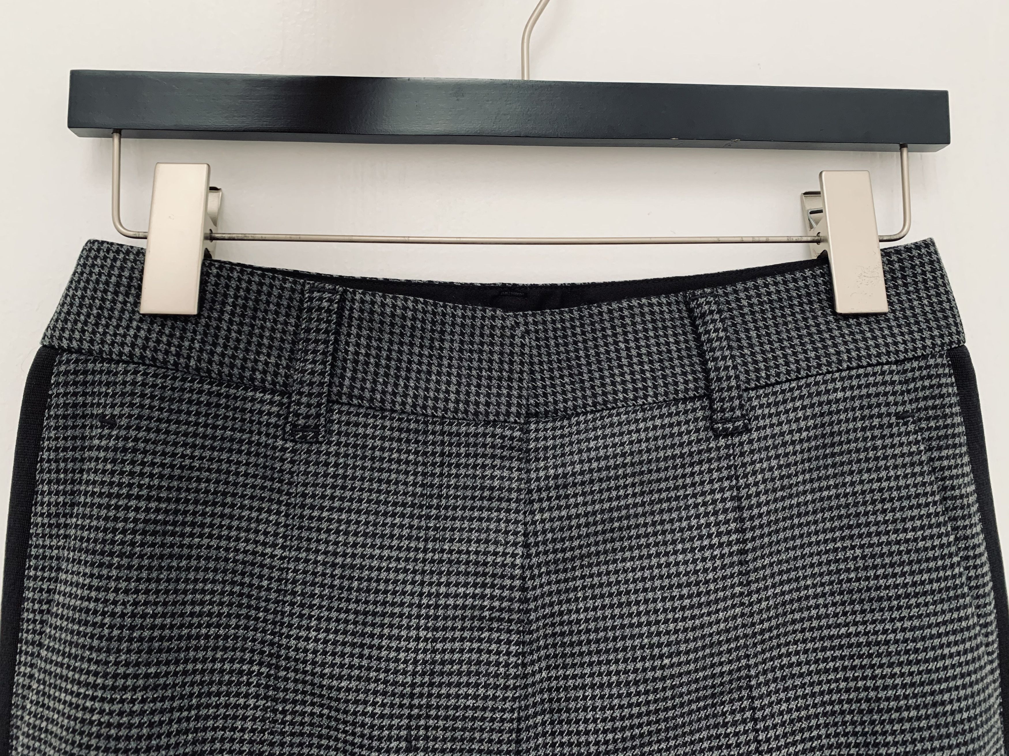 Helmut Lang NWOT Mini Houndstooth Straight Flare Wide Legged Pants Size US 28 / EU 44 - 5 Thumbnail