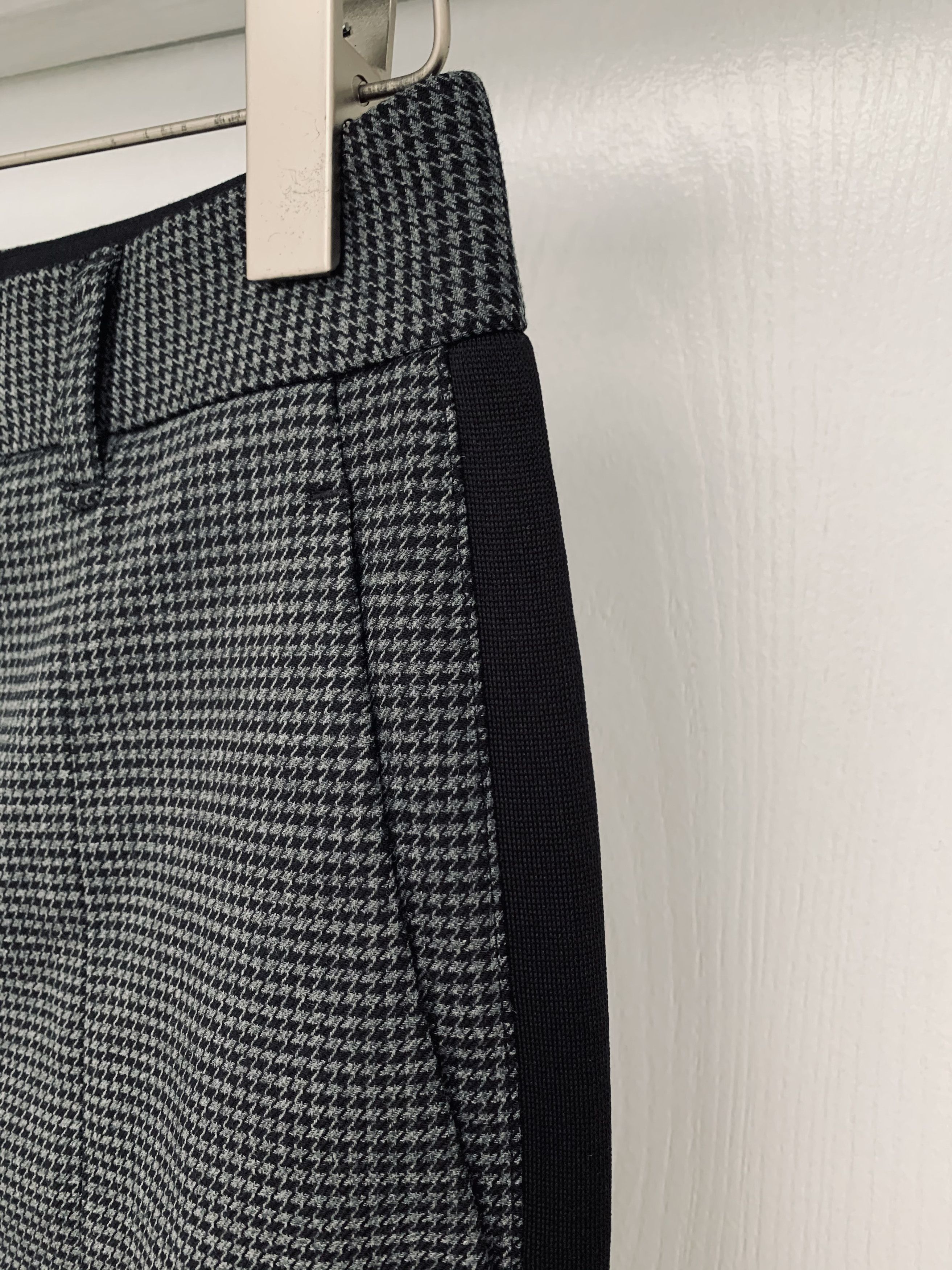 Helmut Lang NWOT Mini Houndstooth Straight Flare Wide Legged Pants Size US 28 / EU 44 - 4 Thumbnail