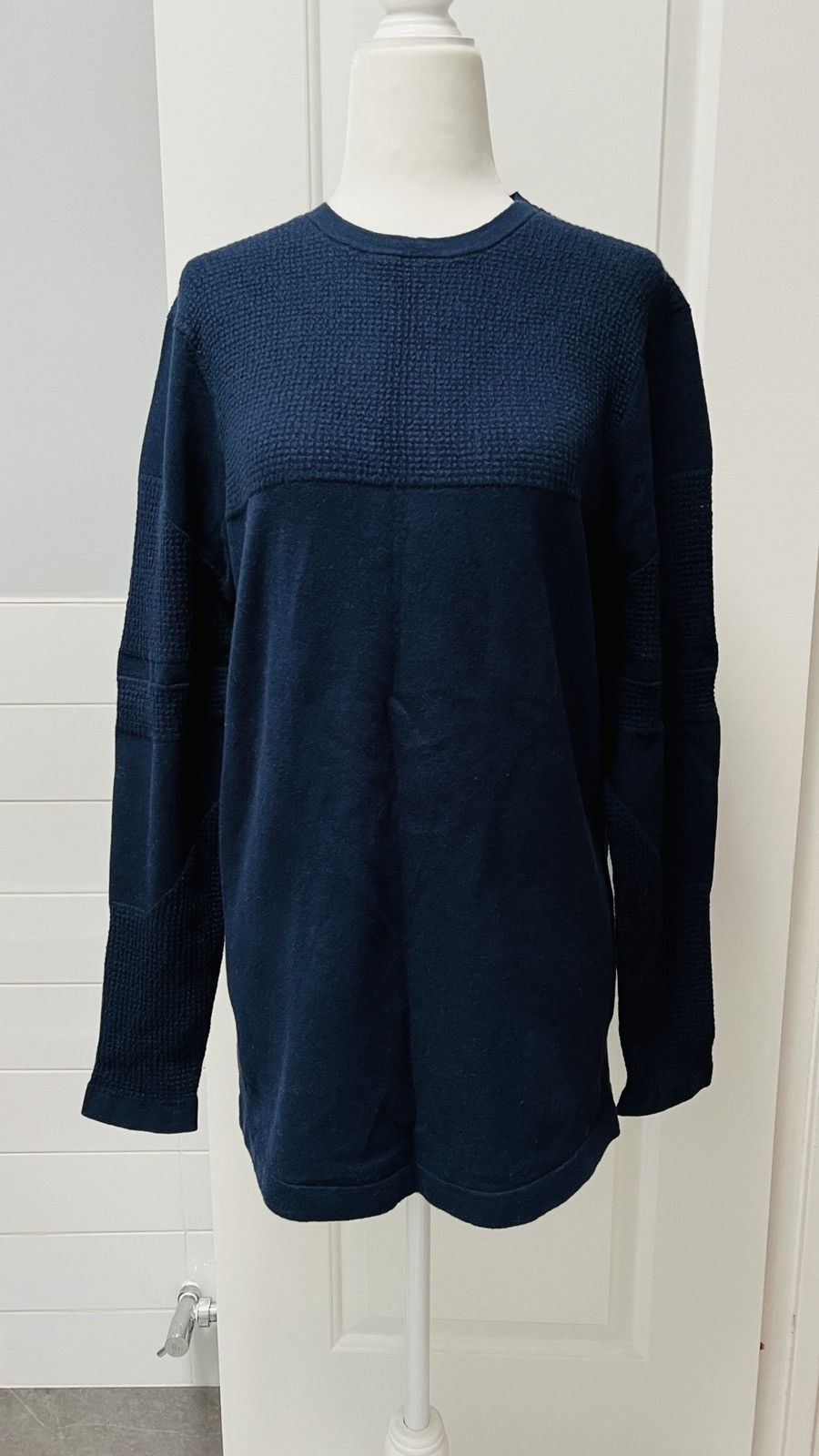 Helmut Lang NWOT Indigo Graphic pullover