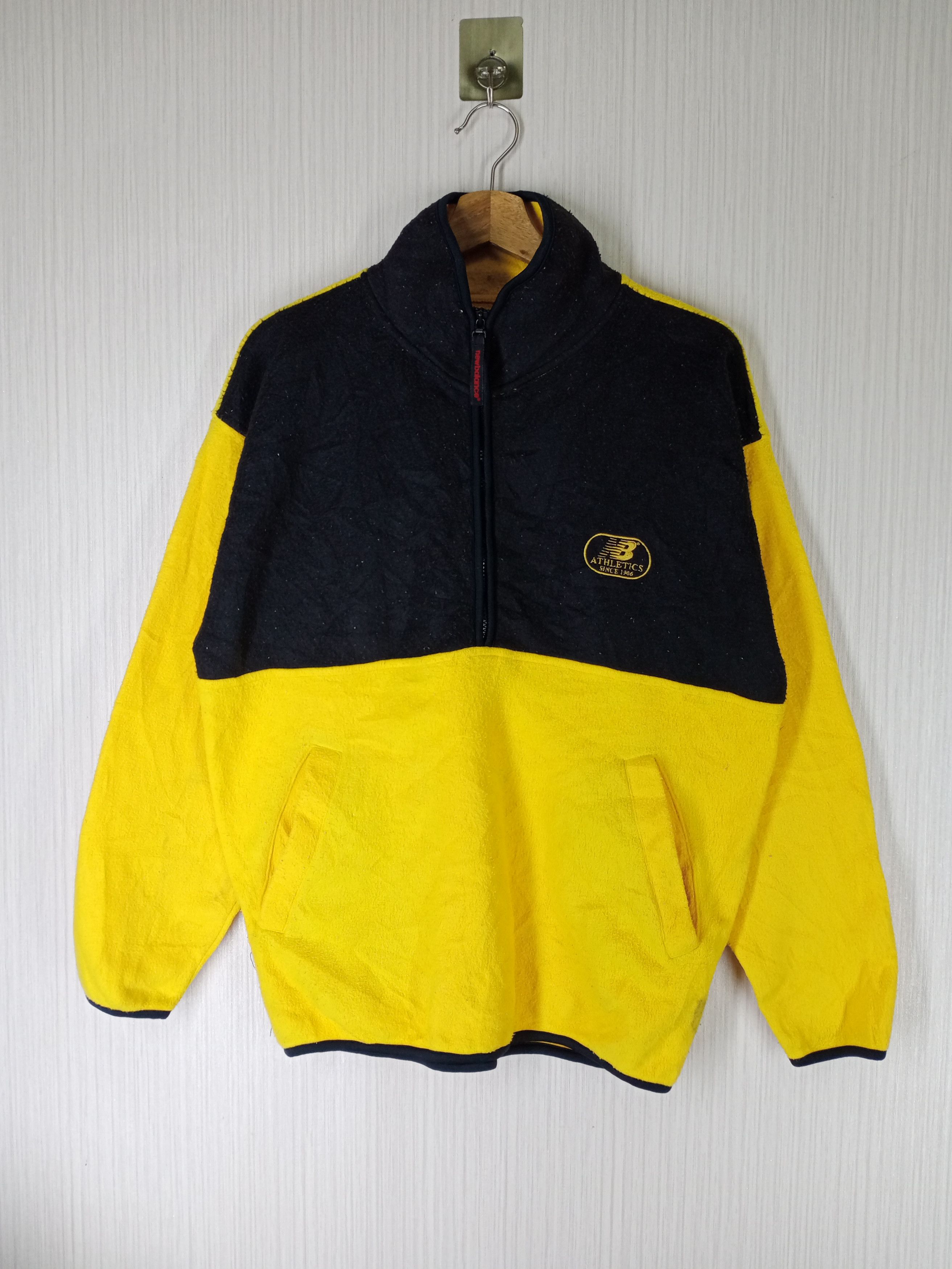 New Balance Vintage New Balance Small Logo Half Zipper Fleece Size US L / EU 52-54 / 3 - 1 Thumbnail
