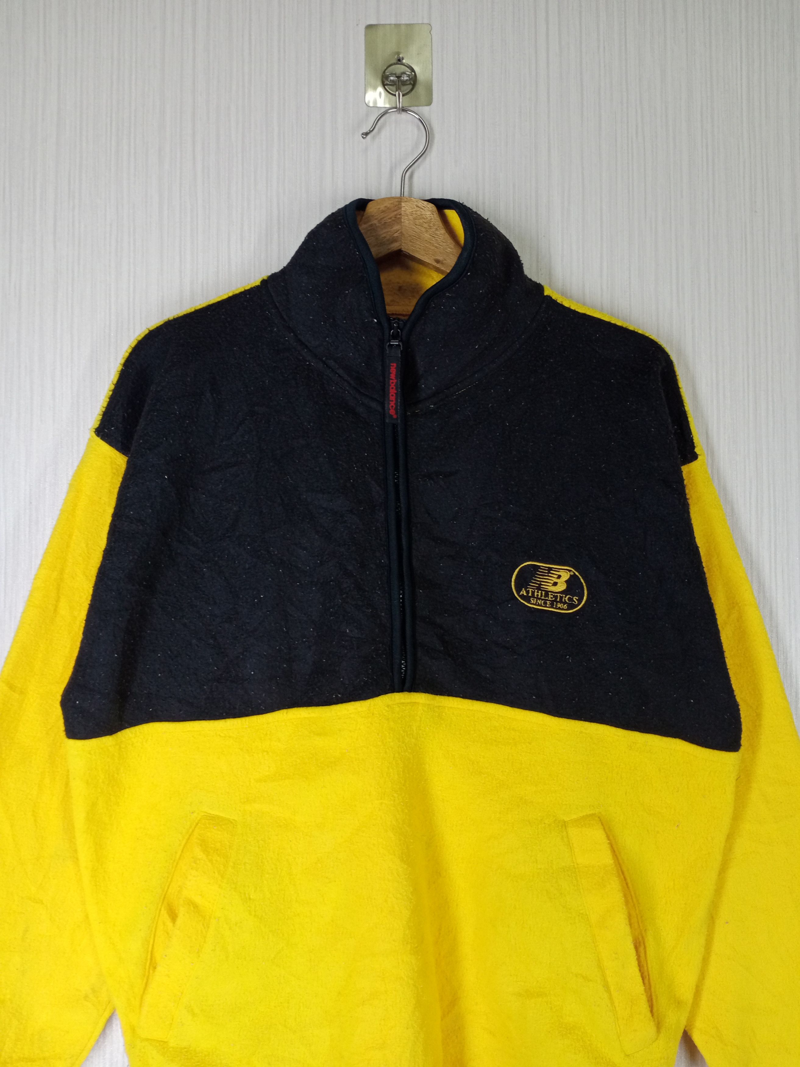 New Balance Vintage New Balance Small Logo Half Zipper Fleece Size US L / EU 52-54 / 3 - 2 Thumbnail