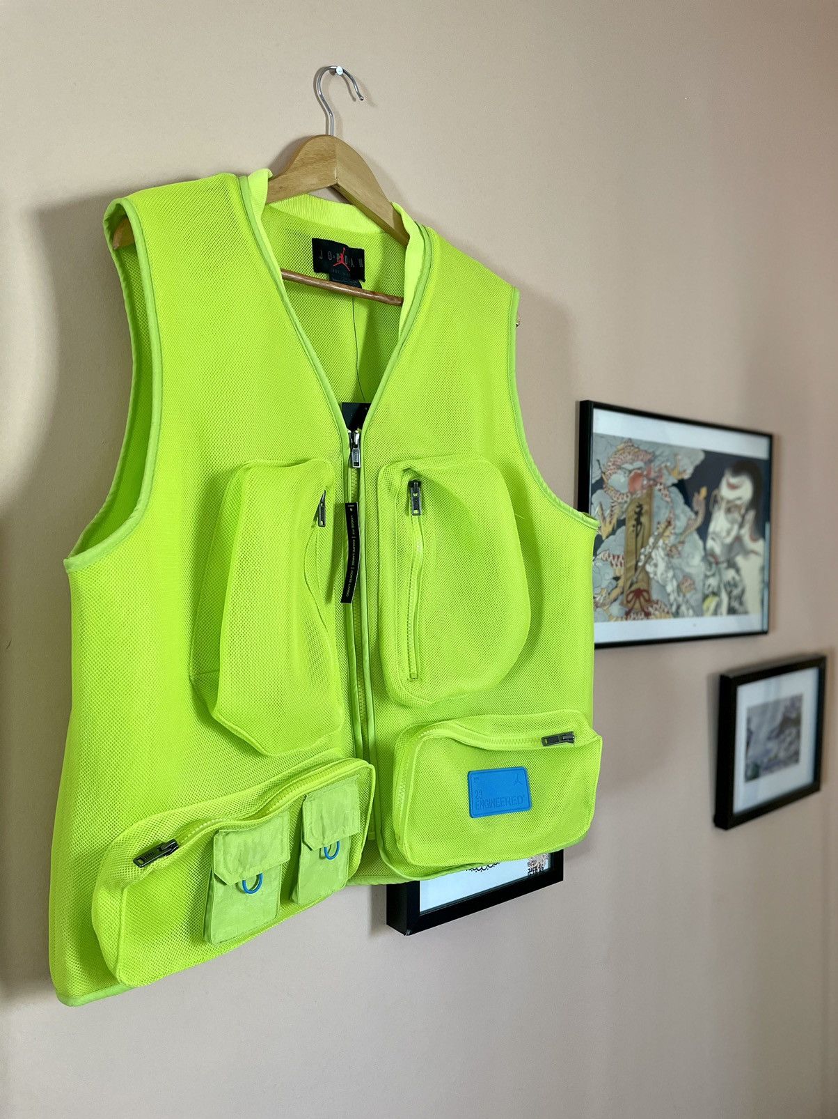Jordan Brand Air Jordan 23 Engineered LimeGreen Life jacket utility vest Size US L / EU 52-54 / 3 - 3 Thumbnail