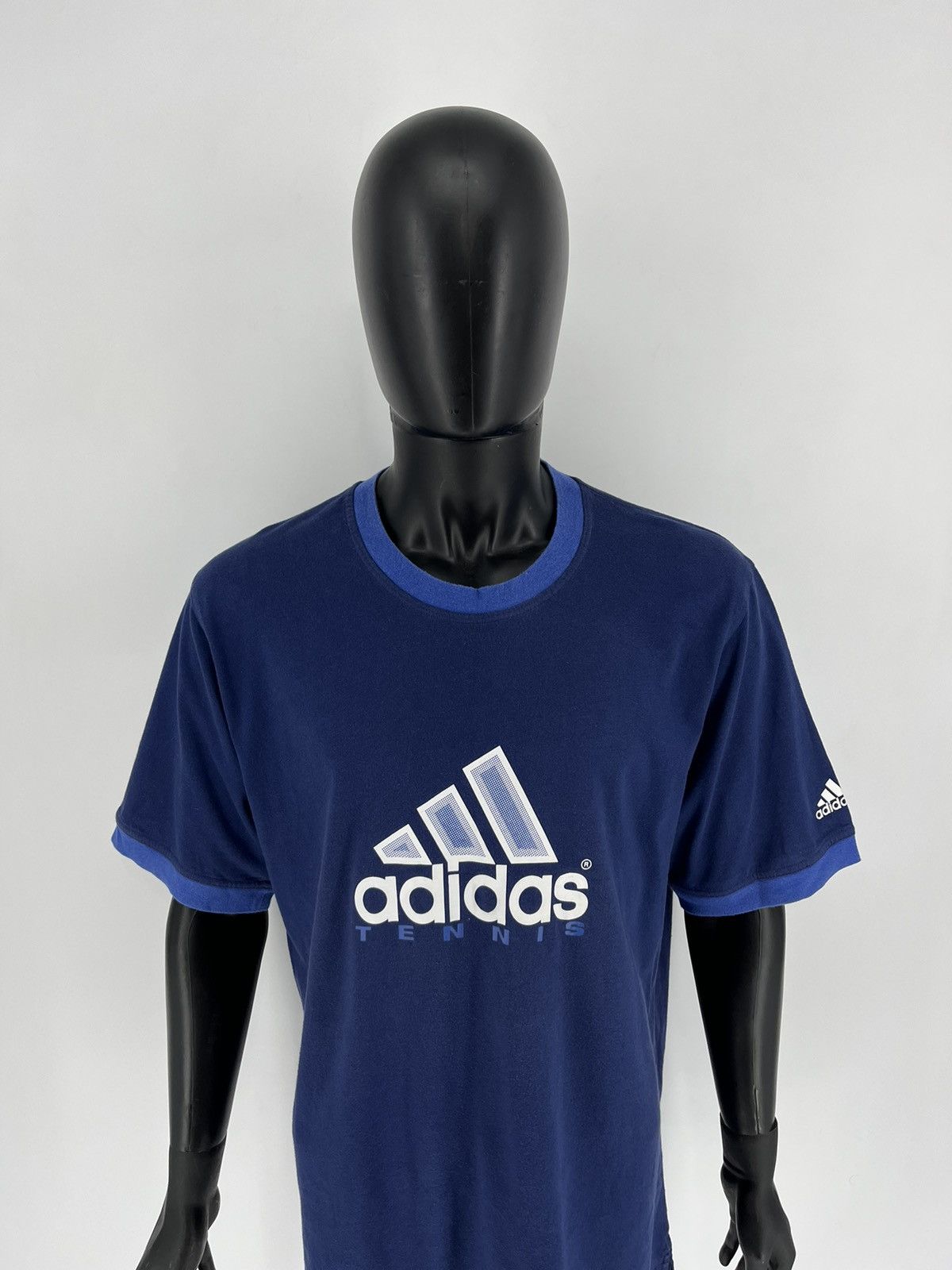 Adidas Vintage y2k 90s Adidas Tennis Tee Stripes Streetwear Hype Size US XL / EU 56 / 4 - 5 Thumbnail