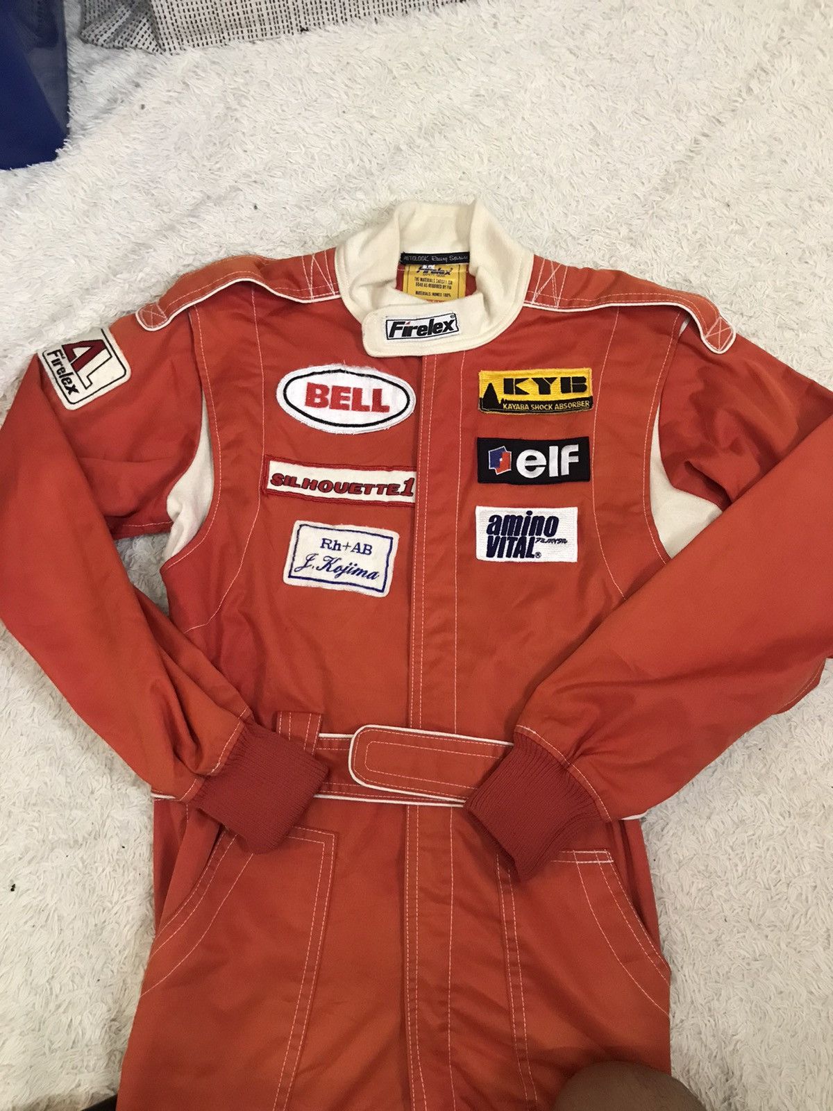 image of Gear For Sports x Racing Stealsvtg Advan Sport Team Racing Coverall Sunfaded in Orange (Size 33)