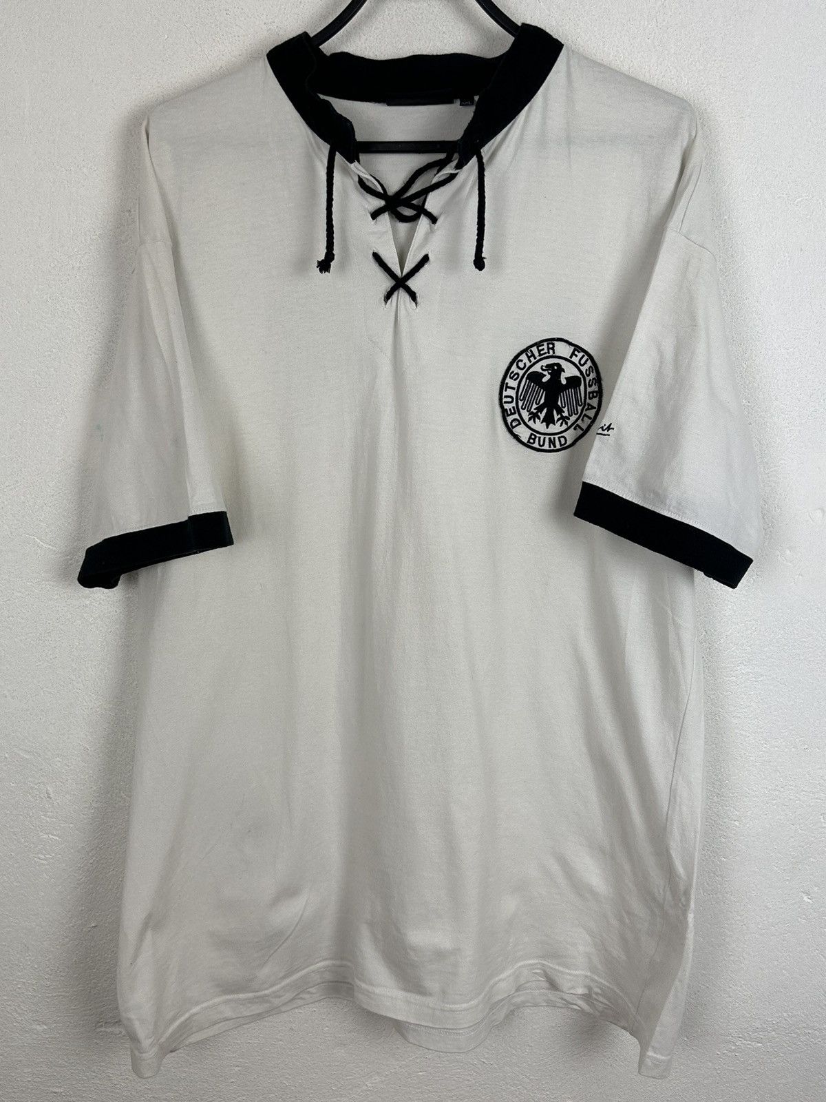 Vintage 90s Vintage Bitburger Germany DFB 1950 Home Kit Jersey Size US XXL / EU 58 / 5 - 1 Thumbnail