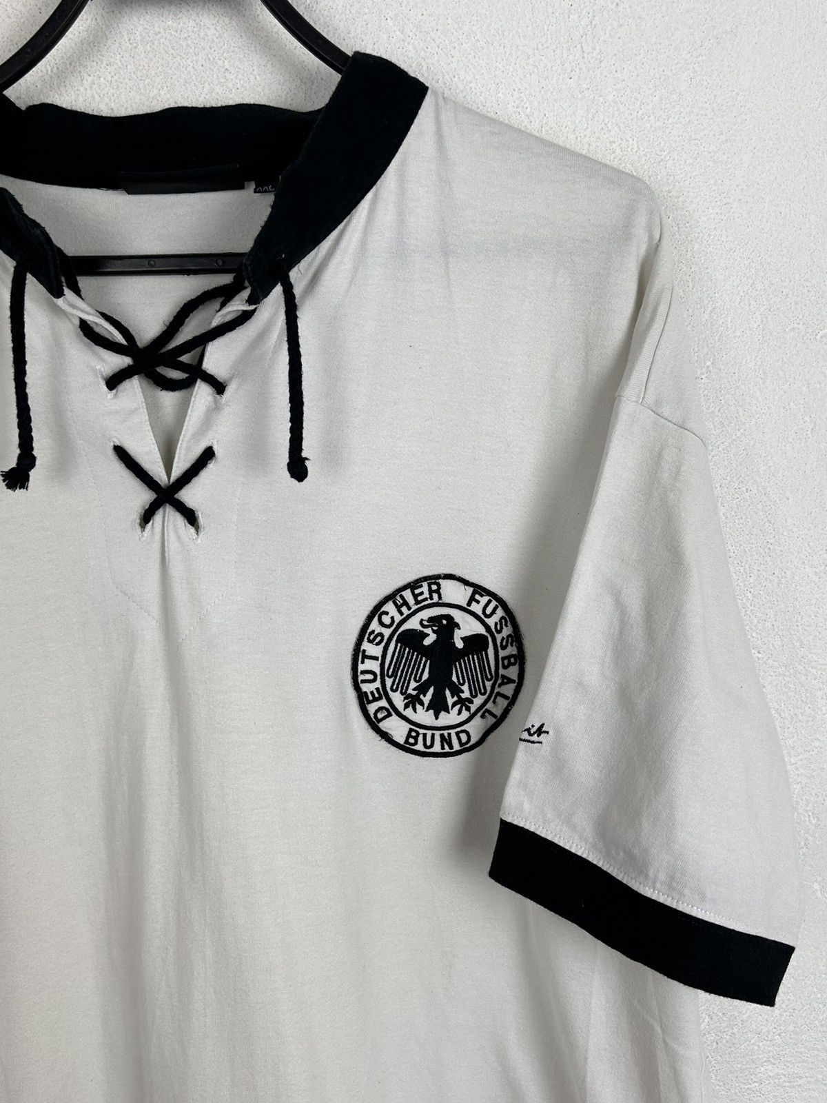 Vintage 90s Vintage Bitburger Germany DFB 1950 Home Kit Jersey Size US XXL / EU 58 / 5 - 2 Thumbnail