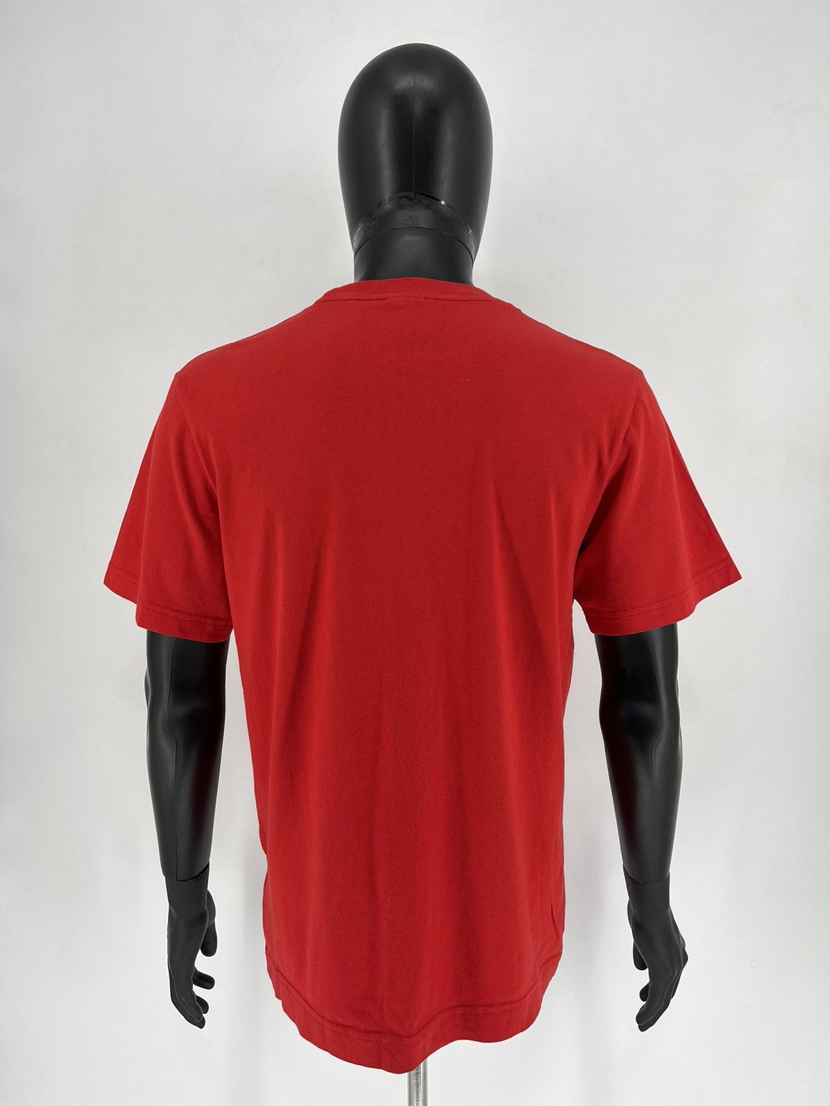 Nike × Vintage Vintage Y2K Nike Big Swoosh RED T-Shirt Size US M / EU 48-50 / 2 - 9 Thumbnail