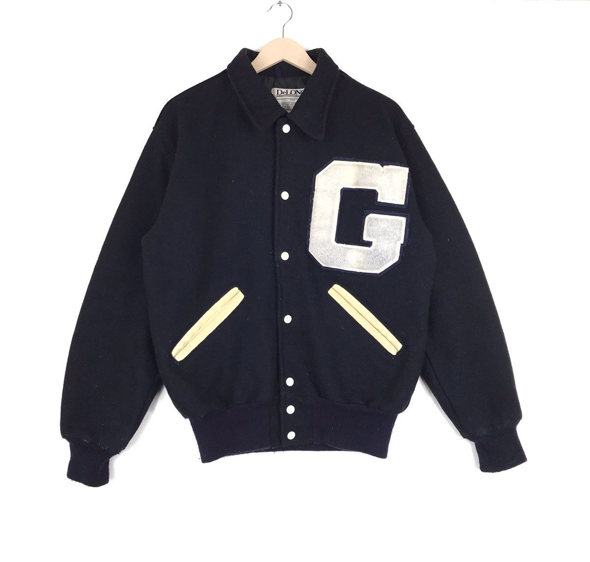 Vintage DeLong Varsity Jacket George School Wool Streetwear