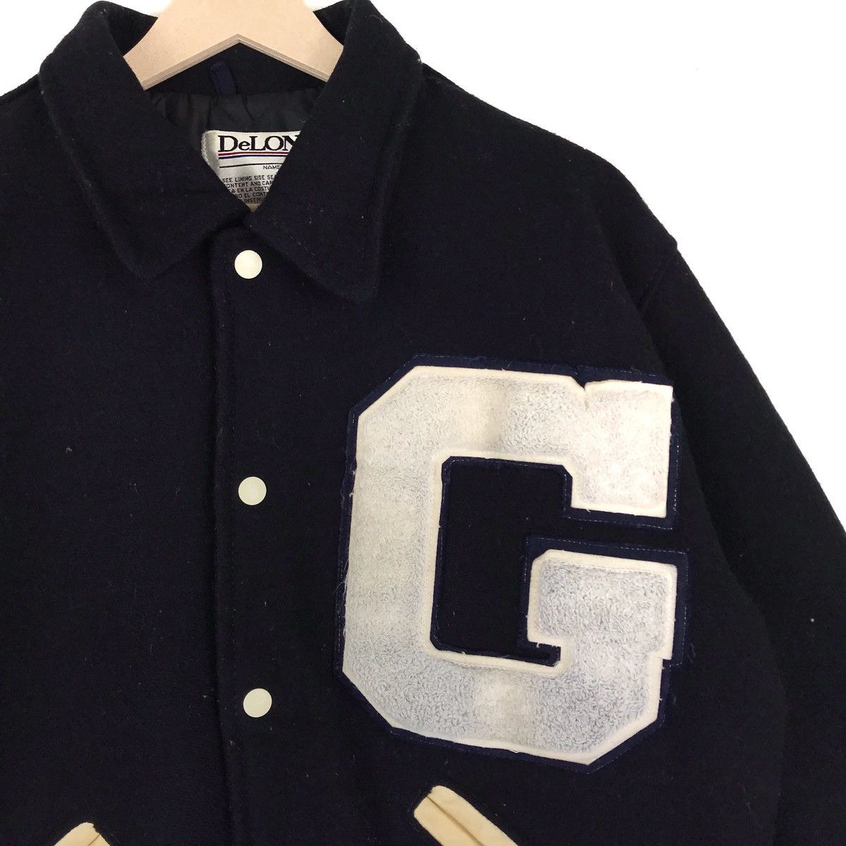 Delong Vintage DeLong Varsity Jacket George School Wool Streetwear Size US M / EU 48-50 / 2 - 2 Thumbnail