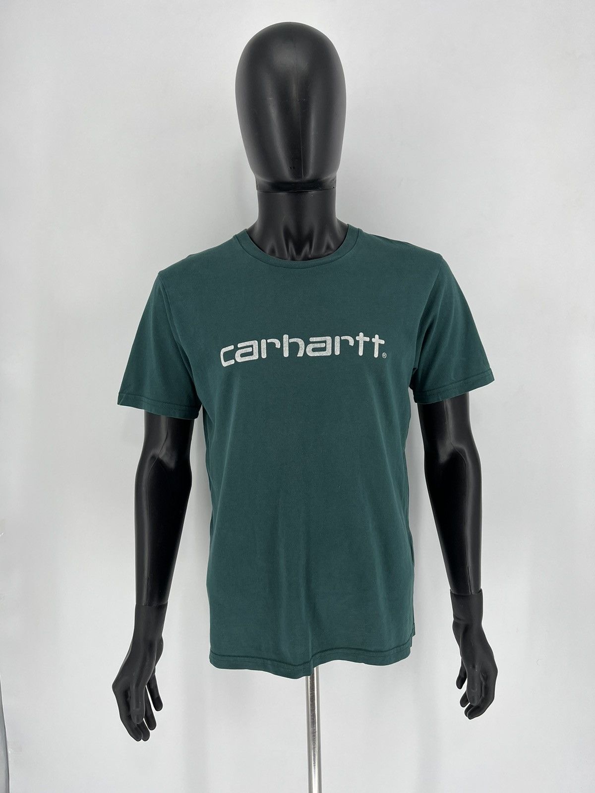 Carhartt TRASHED Carhartt Centr Big Logo Vintage Y2K Style Shirt Size US M / EU 48-50 / 2 - 2 Thumbnail