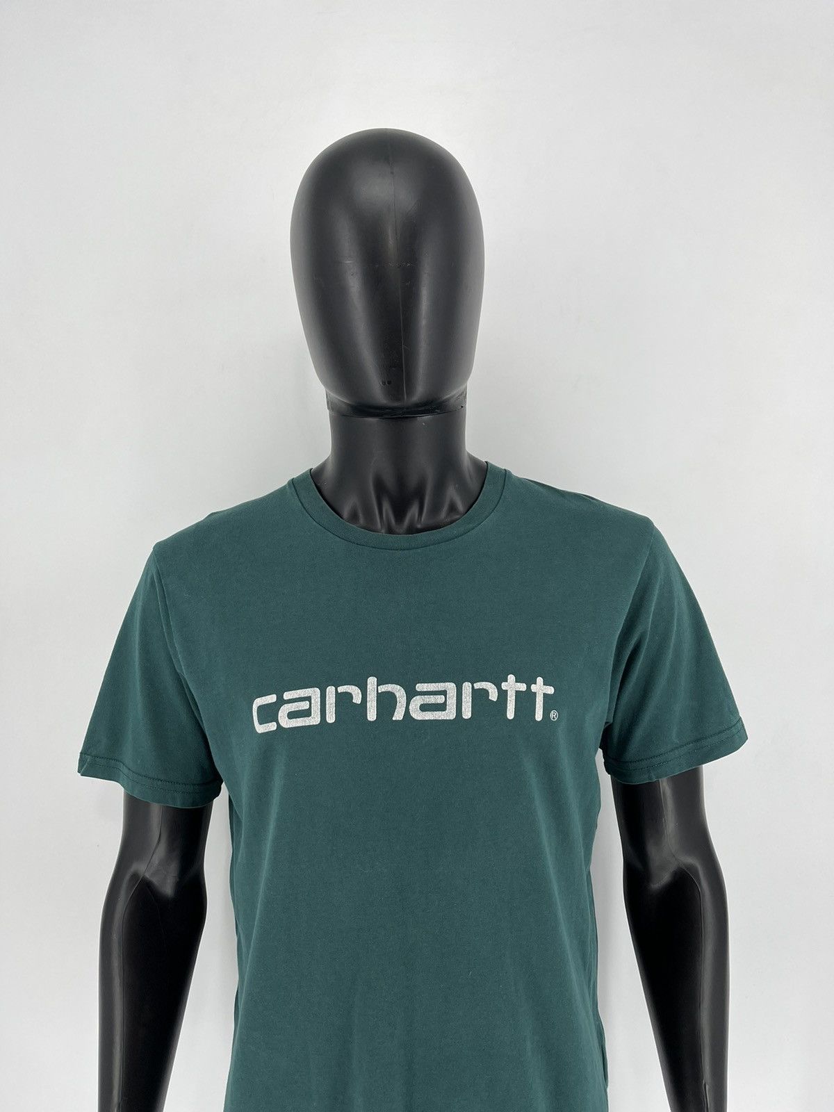 Carhartt TRASHED Carhartt Centr Big Logo Vintage Y2K Style Shirt Size US M / EU 48-50 / 2 - 1 Thumbnail